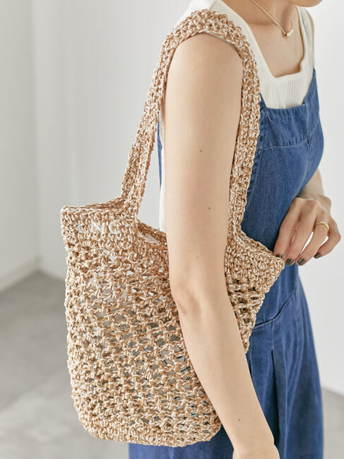 Lugnoncure「メッシュニットバッグ《2025summer catalog item》」|その他|ベージュ