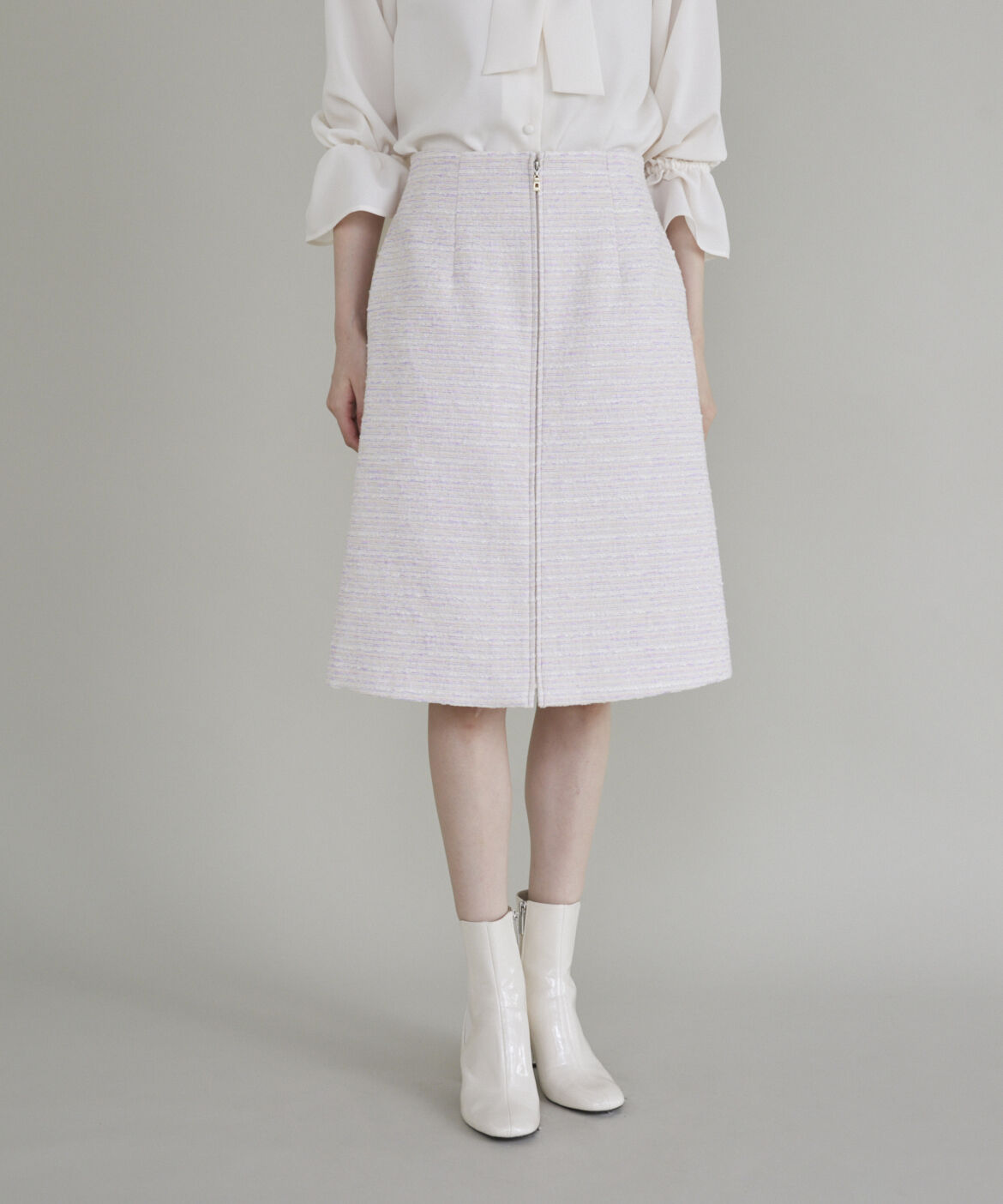 Maglie le cassetto「《M Maglie le cassetto》ファンシーツイードスカート」|台形|