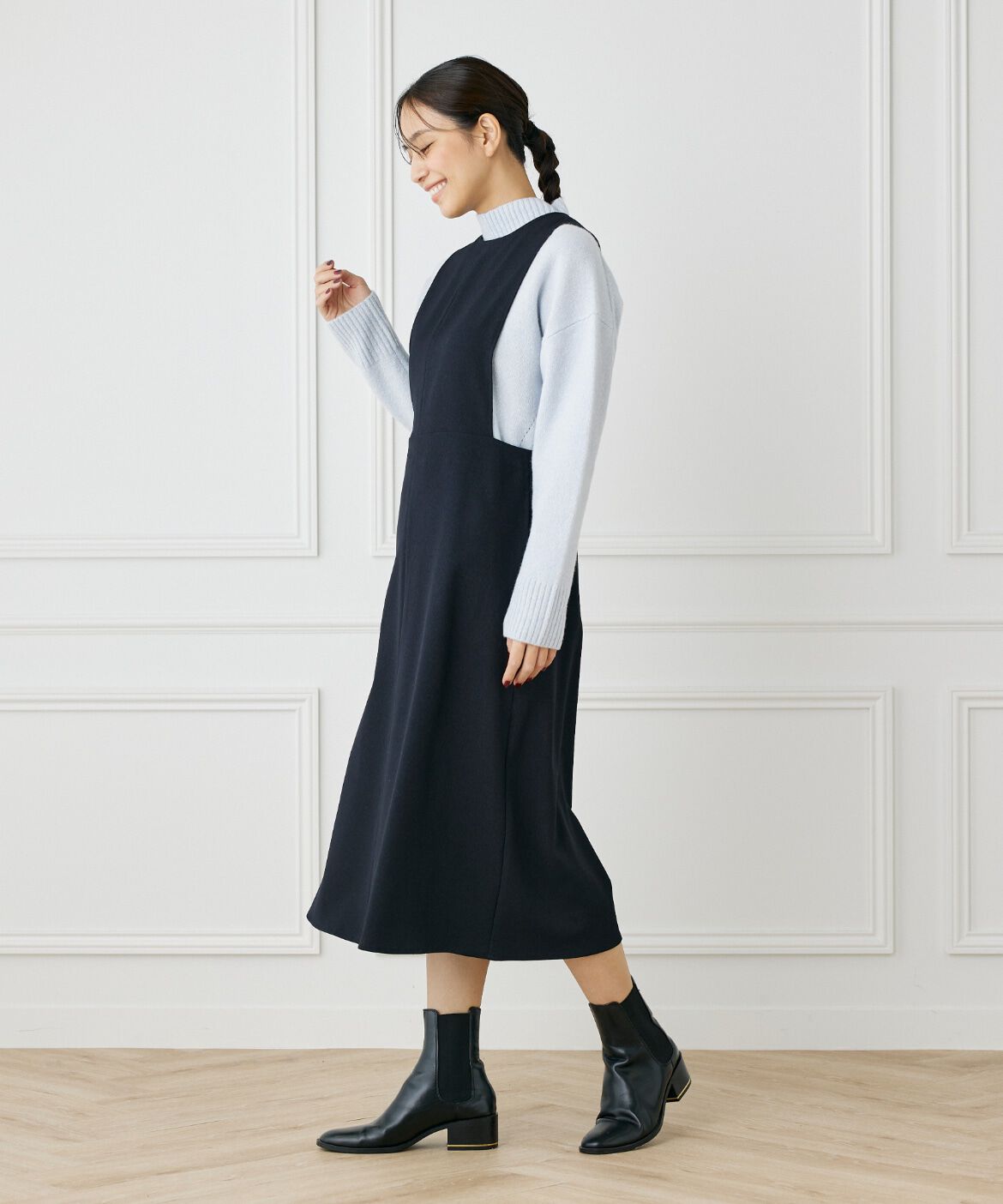 I.T.'S international「ウールライクフレアジャンパースカート」|スカート|