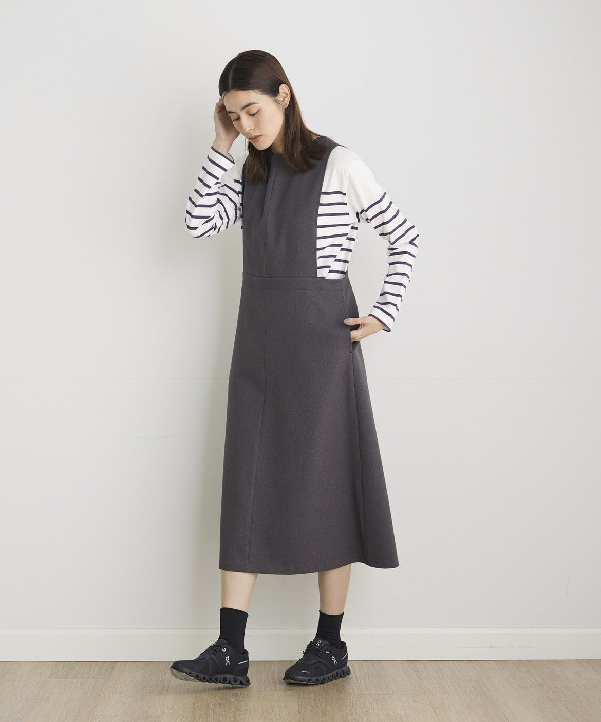 I.T.'S international「ウールライクフレアジャンパースカート」|スカート|