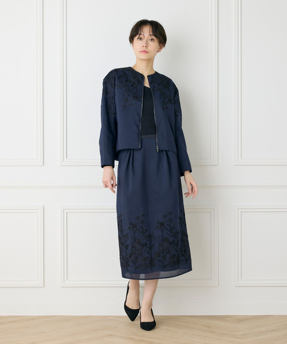 INED「コクーンスカート《la veille by SUPERIOR CLOSET》」|台形|