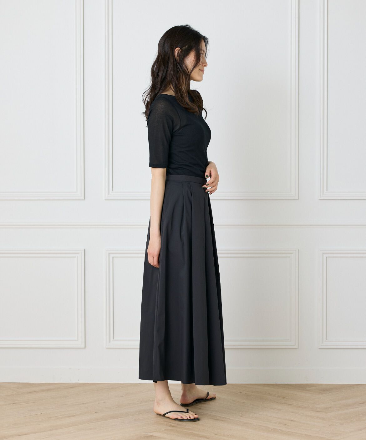 DAY by DAY it&rsquo;s international「シアーテレコボートネック5分袖プルオーバー」|Tシャツ・カットソー|