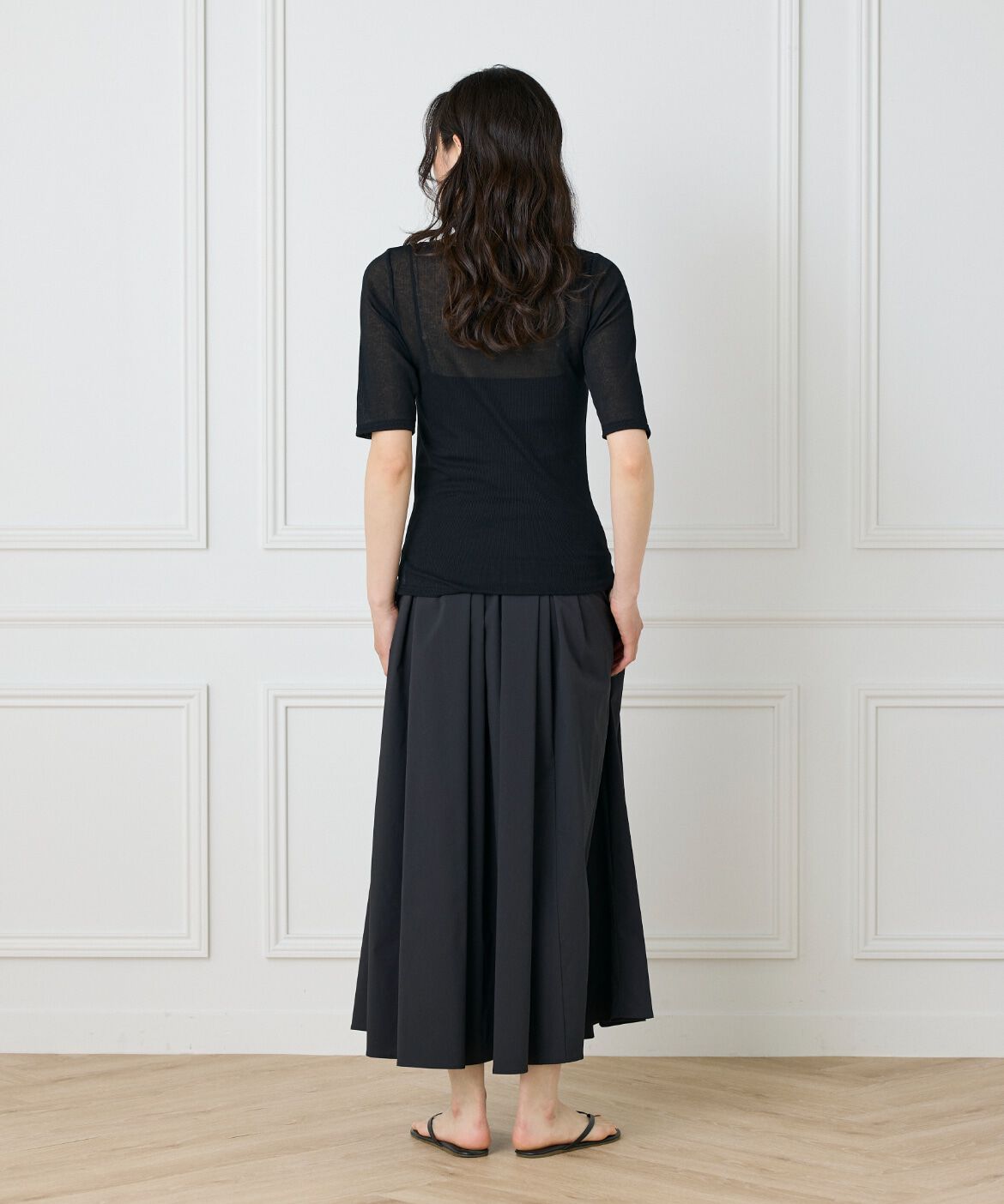 DAY by DAY it&rsquo;s international「シアーテレコボートネック5分袖プルオーバー」|Tシャツ・カットソー|