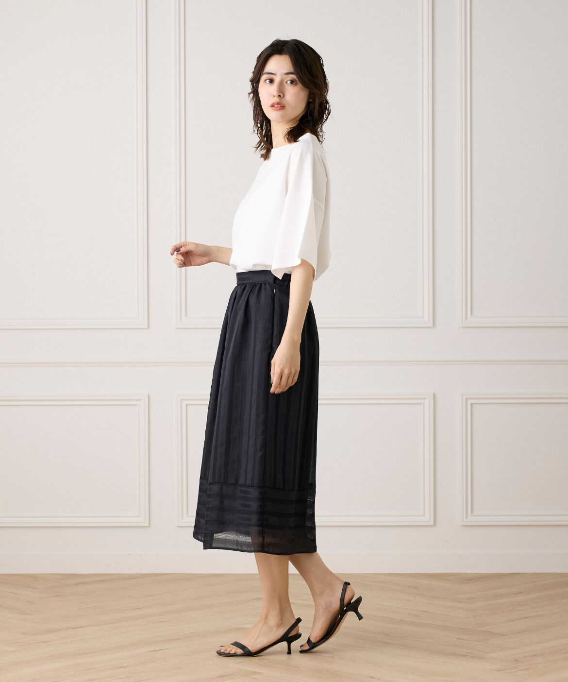 7-IDconcept.「《大きいサイズ》スリットスリーブプルオーバー」|Tシャツ・カットソー|