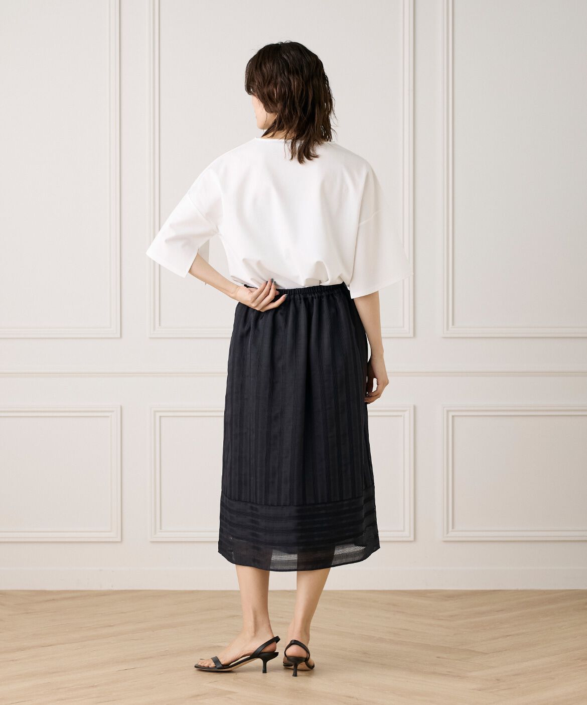 7-IDconcept.「《大きいサイズ》スリットスリーブプルオーバー」|Tシャツ・カットソー|