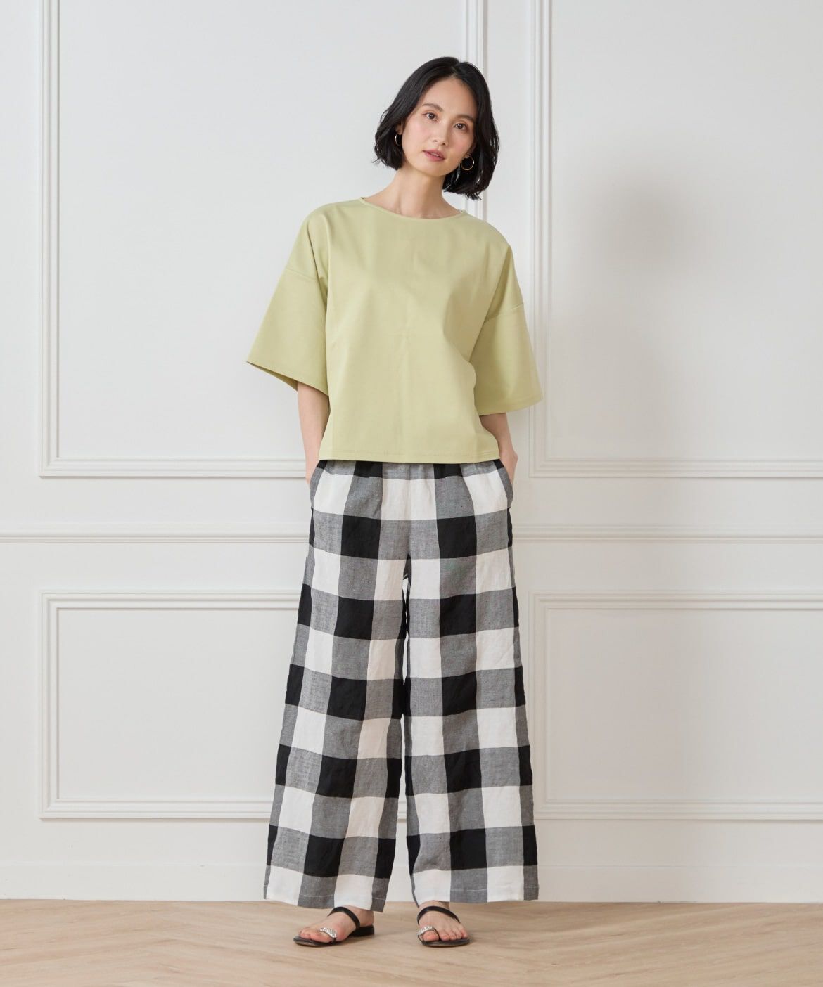 7-IDconcept.「《大きいサイズ》スリットスリーブプルオーバー」|Tシャツ・カットソー|