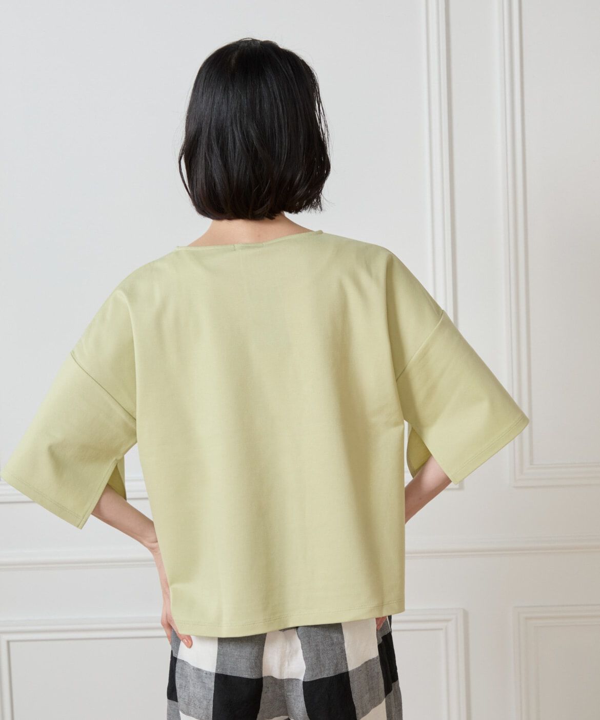 7-IDconcept.「《大きいサイズ》スリットスリーブプルオーバー」|Tシャツ・カットソー|