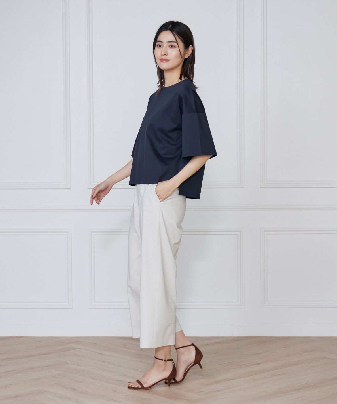 7-IDconcept.「《大きいサイズ》スリットスリーブプルオーバー」|Tシャツ・カットソー|