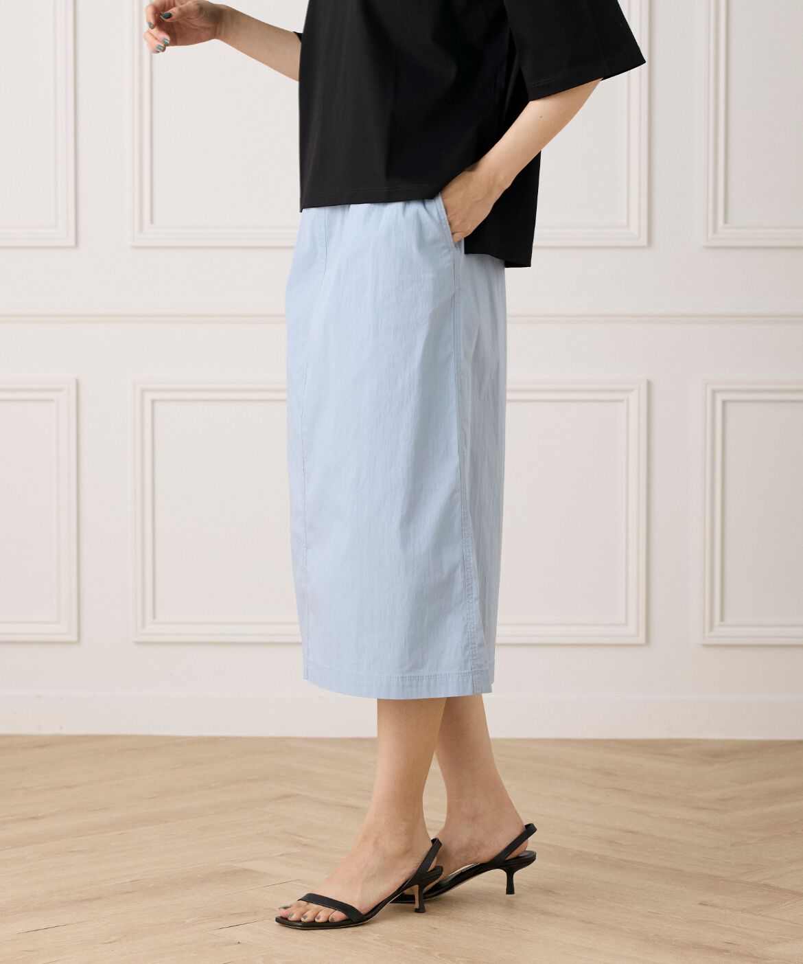 7-IDconcept.「《大きいサイズ》Aラインスカート」|台形|