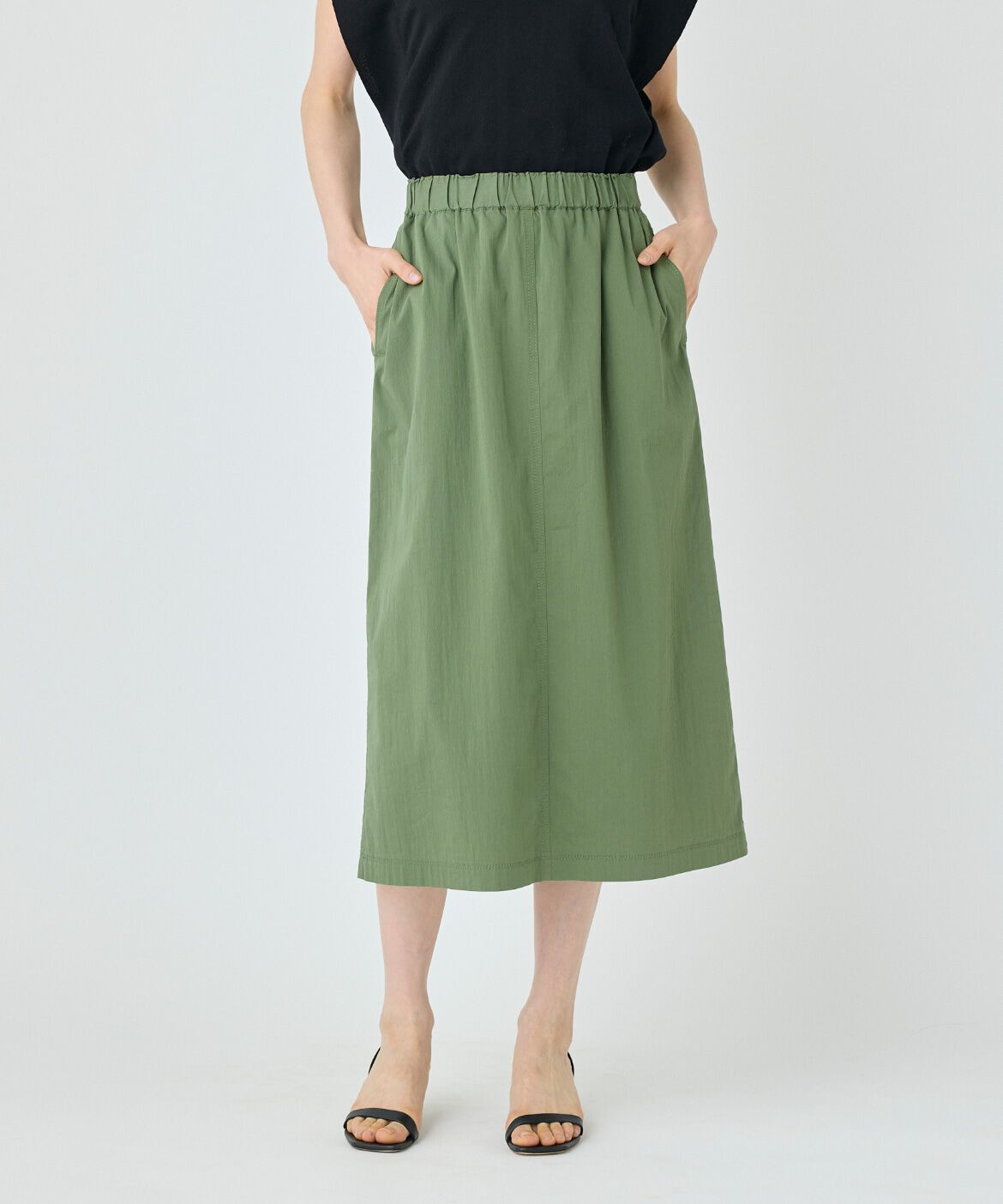 7-IDconcept.「《大きいサイズ》Aラインスカート」|台形|