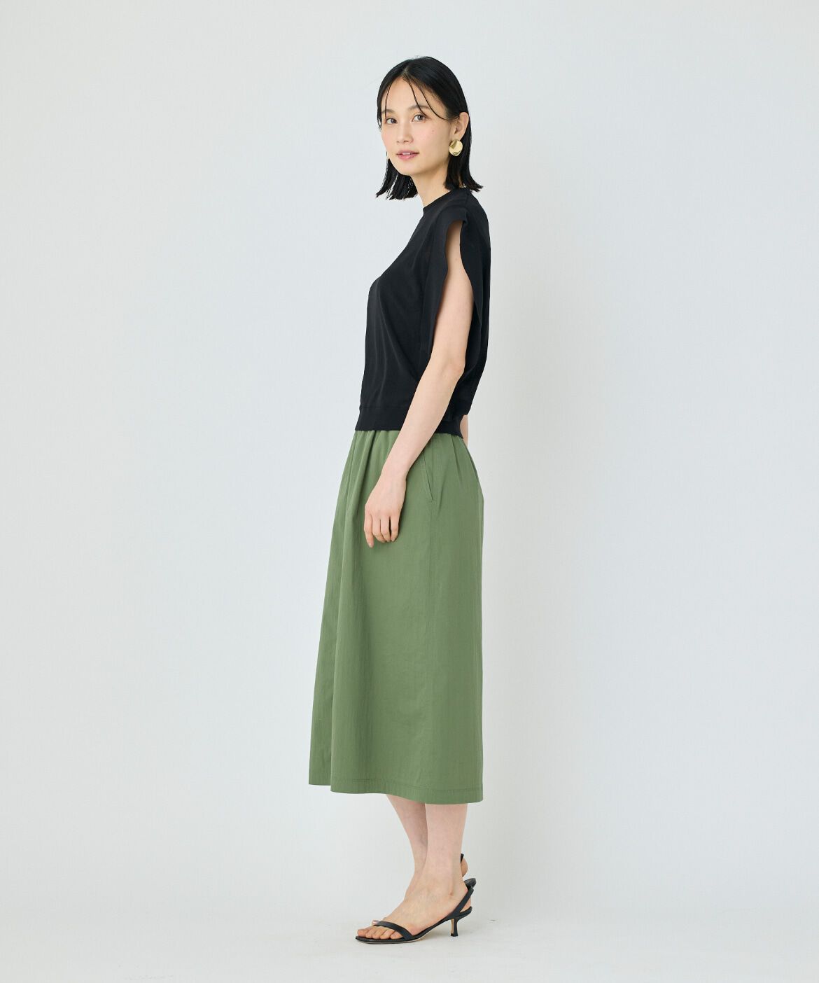 7-IDconcept.「《大きいサイズ》Aラインスカート」|台形|
