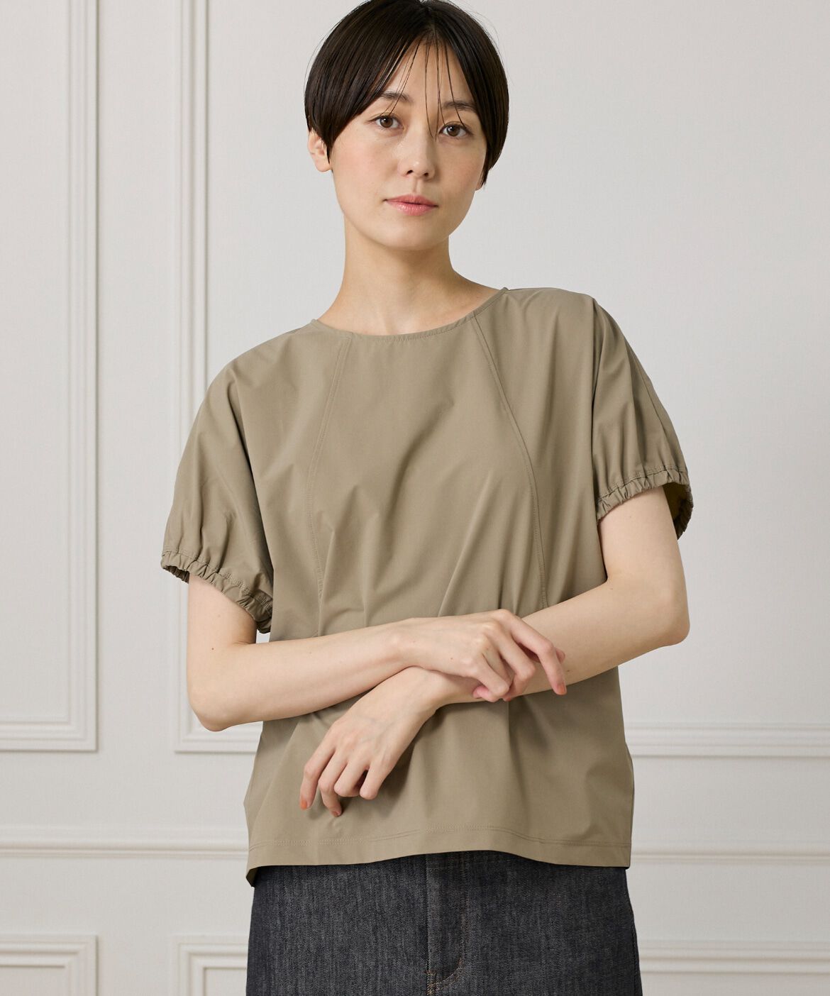 DAY by DAY it&rsquo;s international「キャザースリーブブラウス《撥水加工》」|Tシャツ・カットソー|