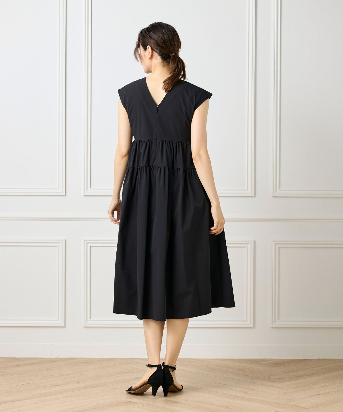 Maglie le cassetto「タックフレンチティアードワンピース」|ワンピース|