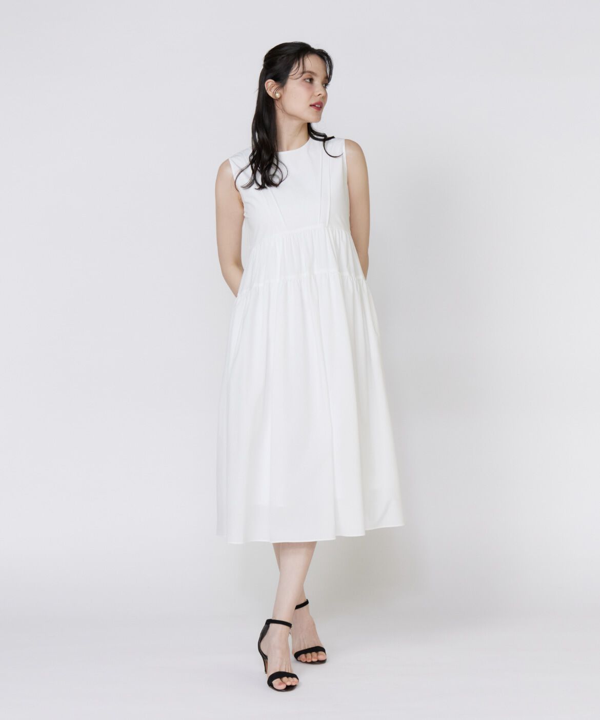 Maglie le cassetto「タックフレンチティアードワンピース」|ワンピース|