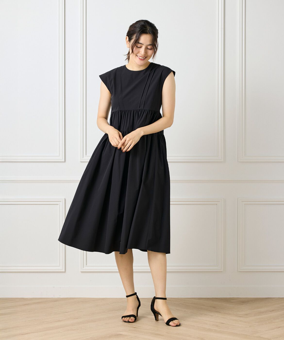 Maglie le cassetto「タックフレンチティアードワンピース」|ワンピース|