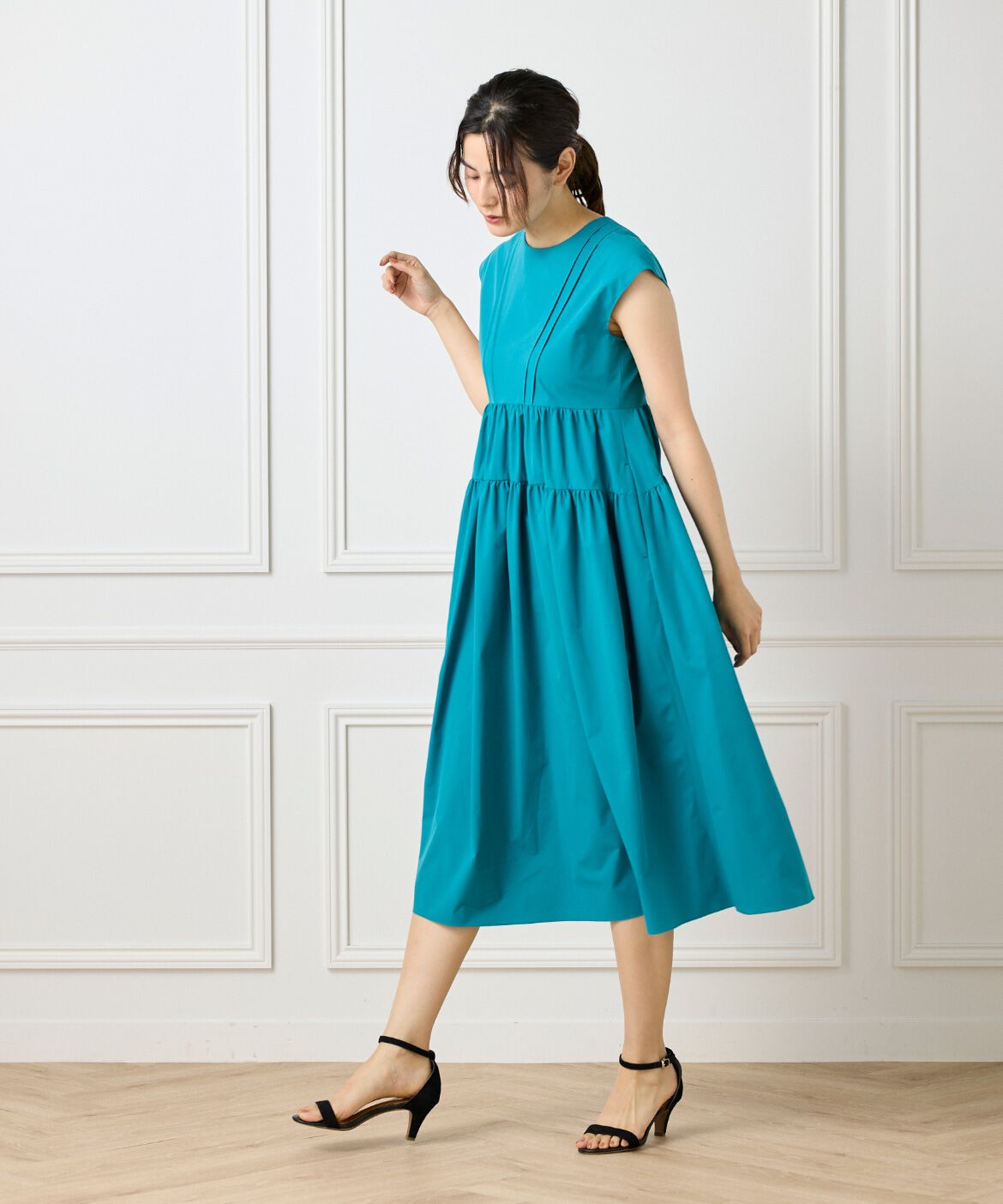 Maglie le cassetto「タックフレンチティアードワンピース」|ワンピース|