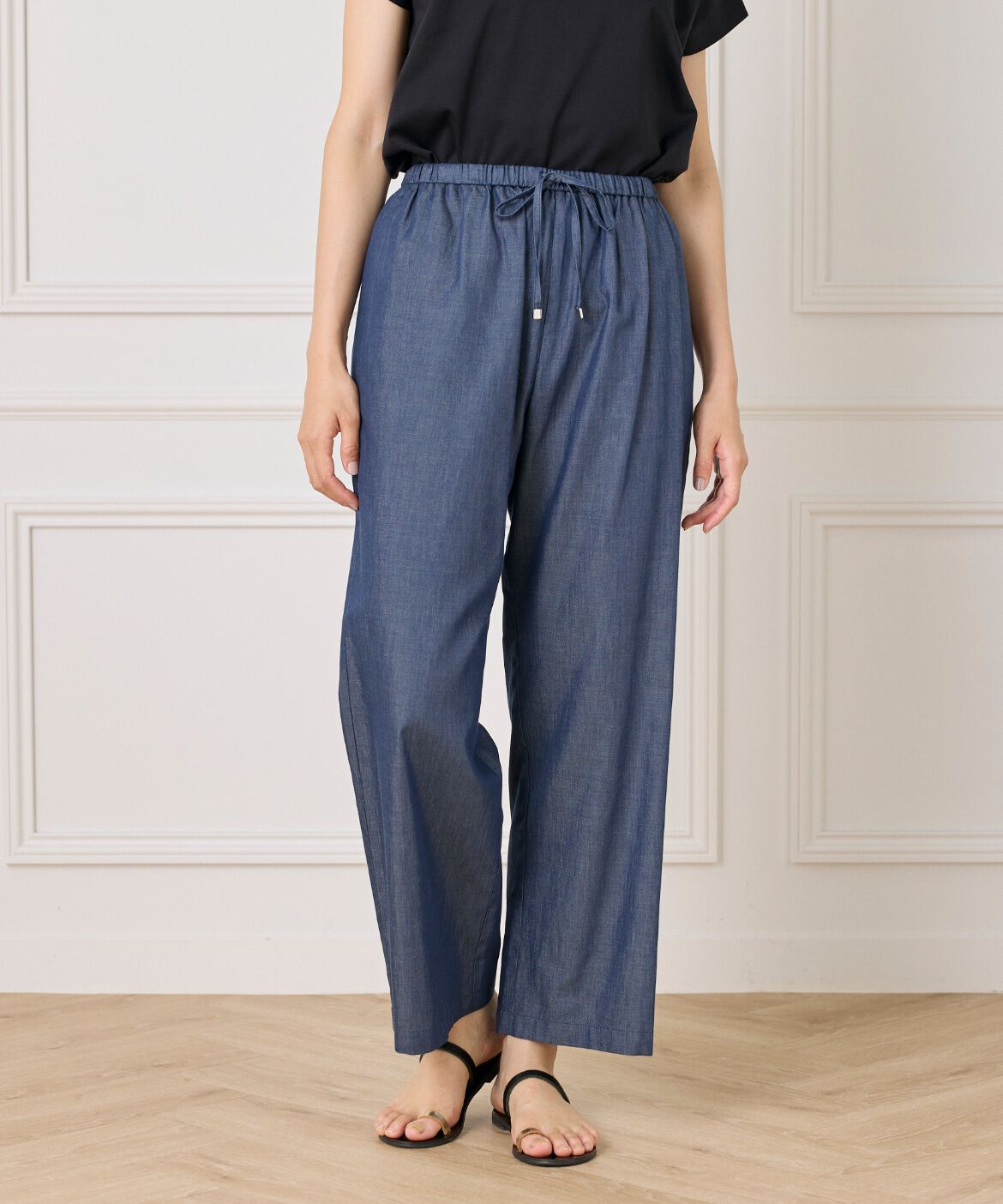 7-IDconcept.「デニム調イージーパンツ」|デニム|