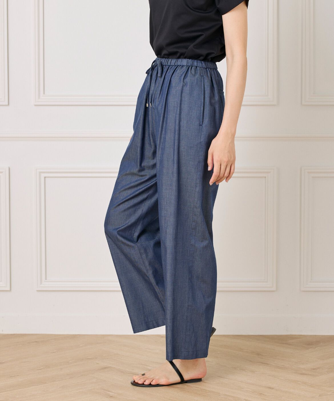 7-IDconcept.「デニム調イージーパンツ」|デニム|