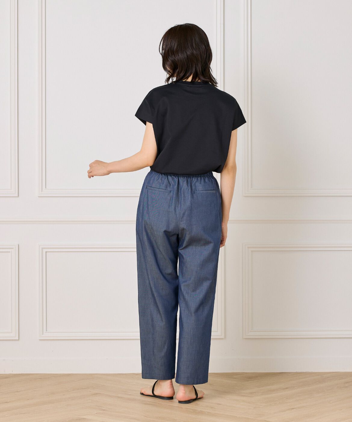 7-IDconcept.「デニム調イージーパンツ」|デニム|