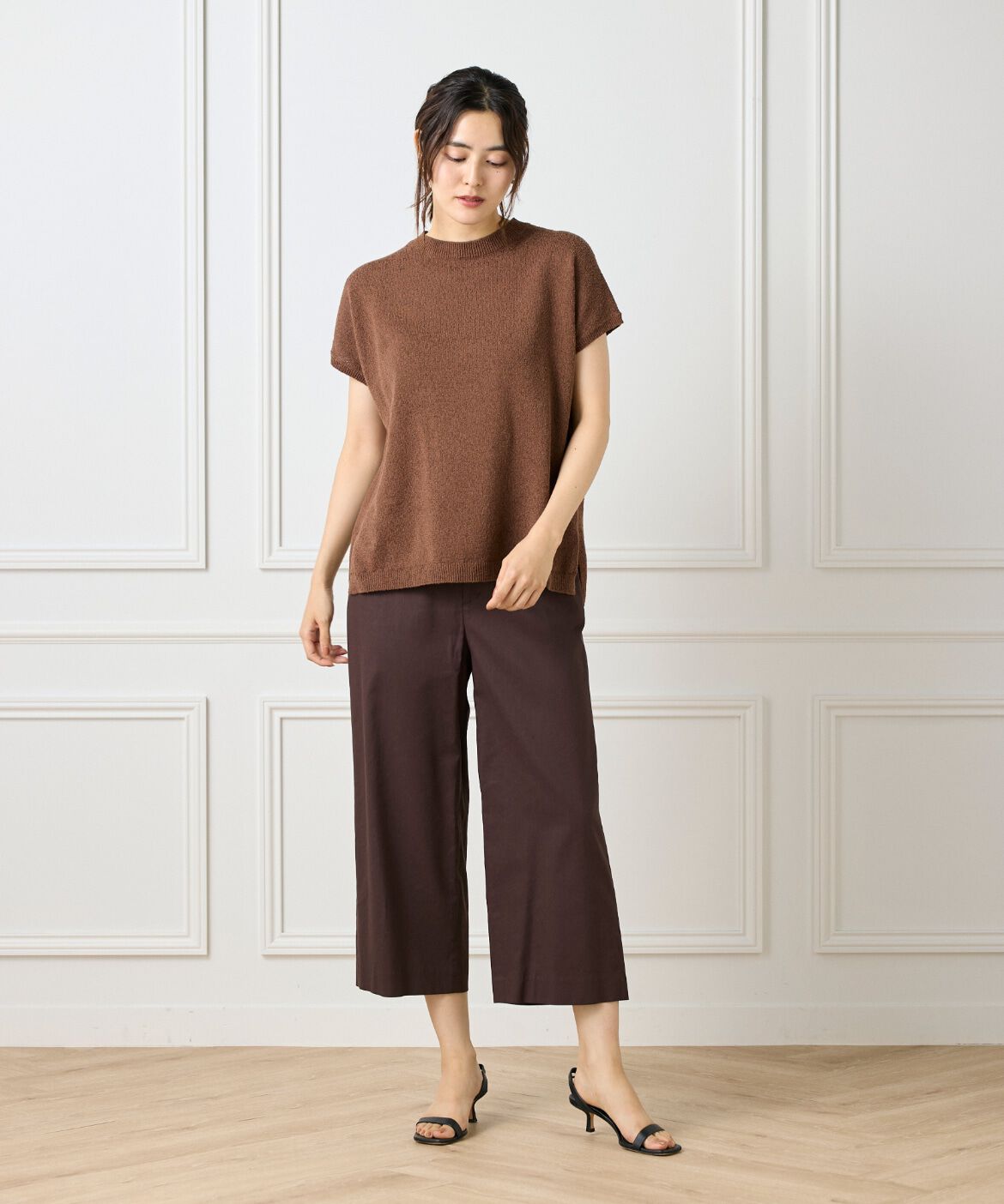 7-IDconcept.「《大きいサイズ》ブークレミックスニット」|ニット・セーター|