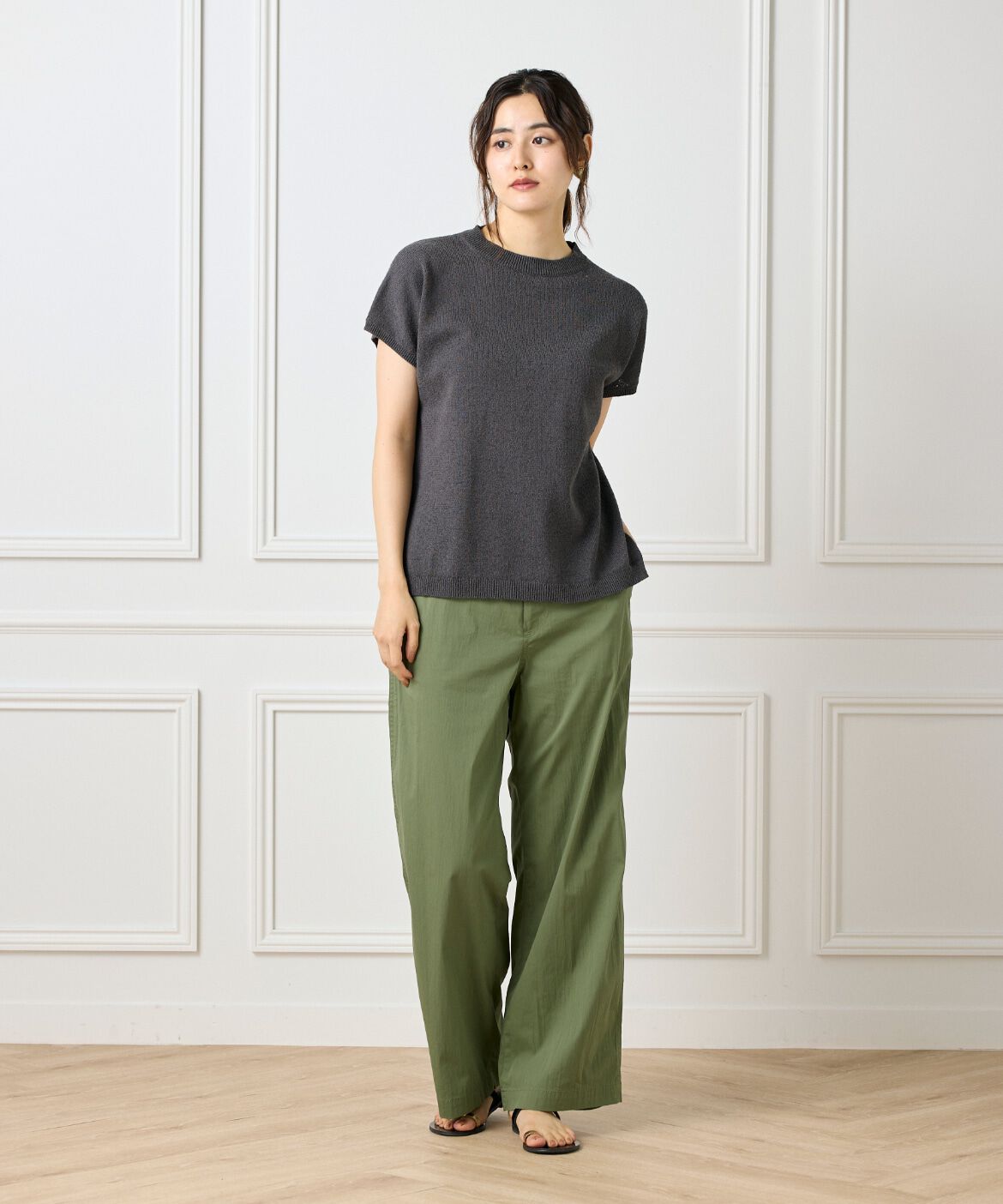 7-IDconcept.「《大きいサイズ》ブークレミックスニット」|ニット・セーター|