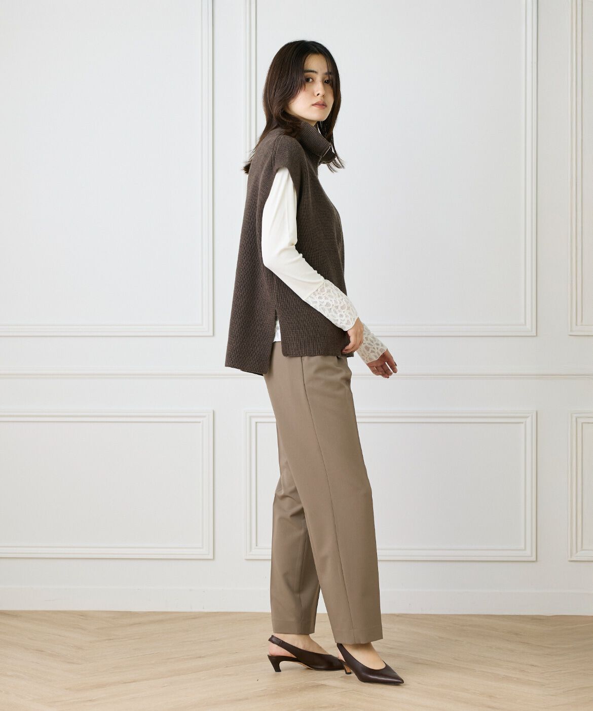 DAY by DAY it&rsquo;s international「タックテーパードパンツ《TRストレッチ》」|スラックス|