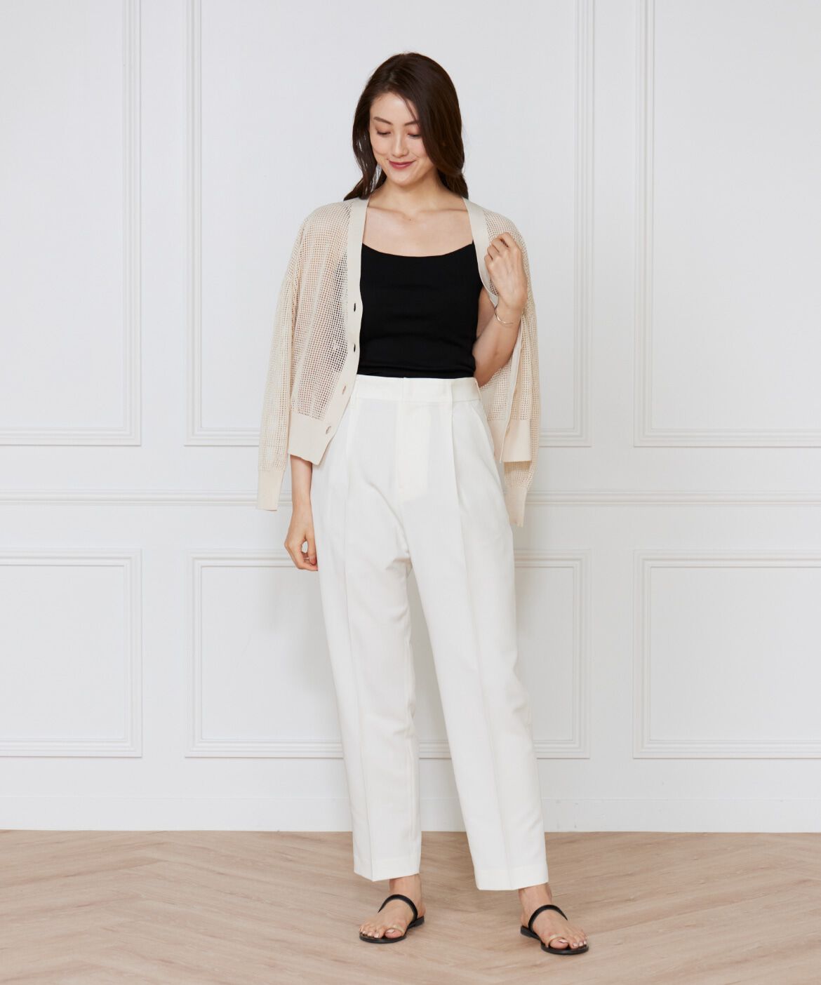 DAY by DAY it&rsquo;s international「タックテーパードパンツ《TRストレッチ》」|スラックス|