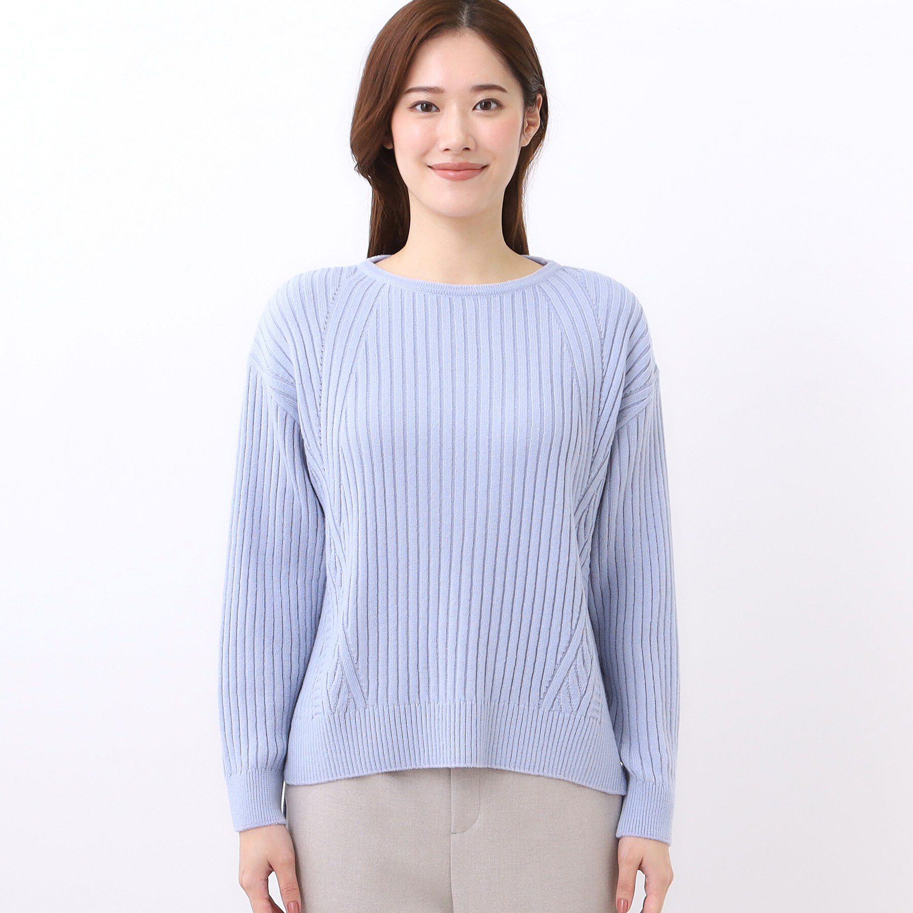 Reflect「【ゆったり着られる◎】ワイドリブニットプルオーバー」|ニット・セーター|