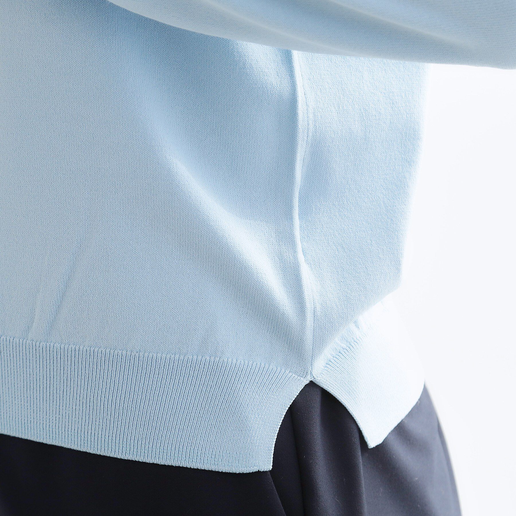 Reflect「レースデザインスリーブニットプルオーバー」|ニット・セーター|