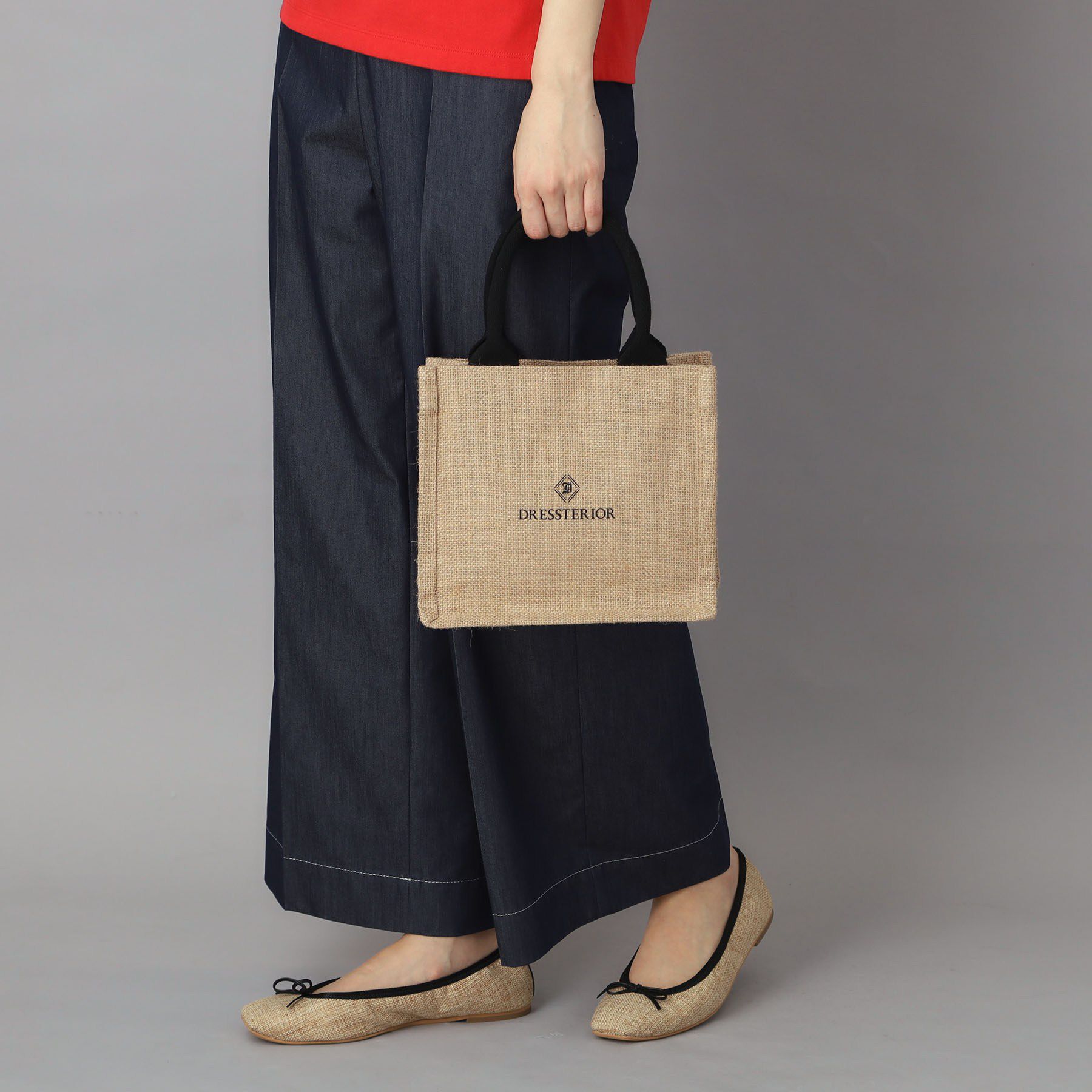 DRESSTERIOR「ジュートキャンバス ミニバッグ」|トートバッグ|