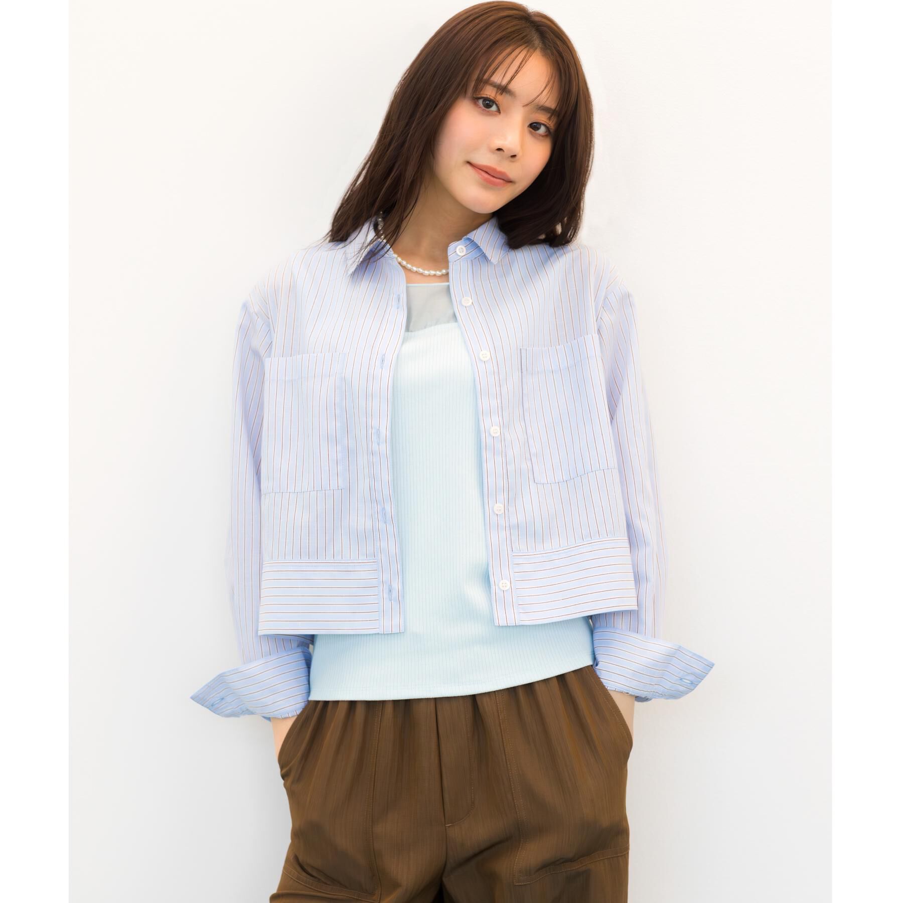 grove「【貴島明日香さん着用】シアードッキングスクエアタンク」|キャミソール|