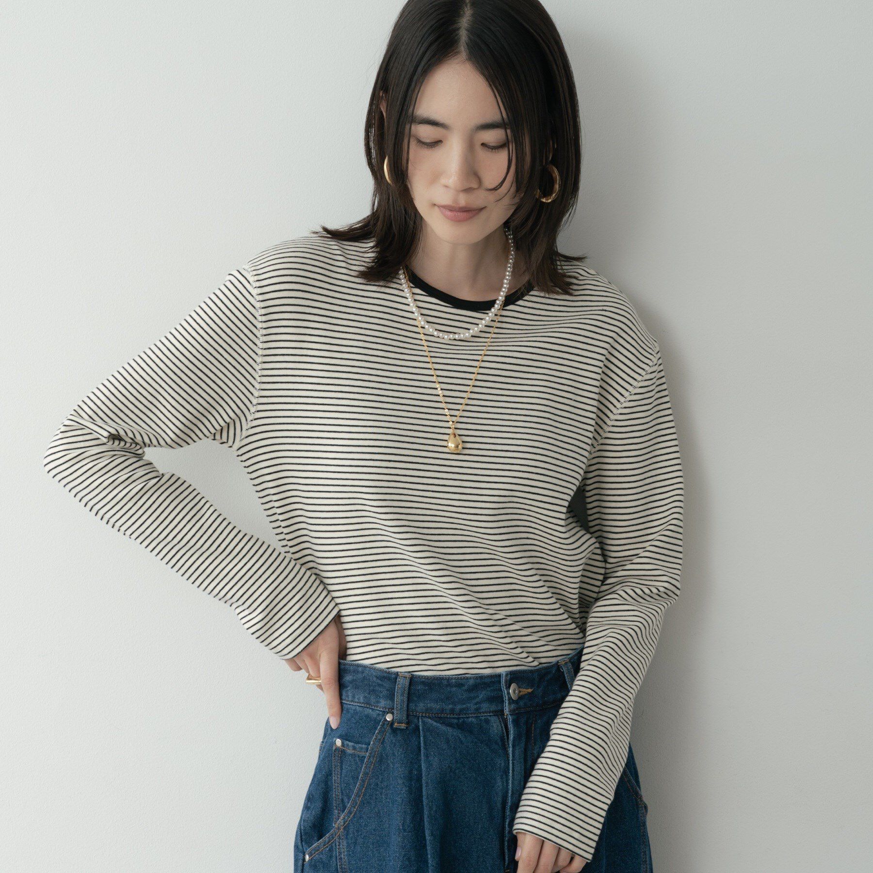 GALLEST「ボーダーカットソー」|Tシャツ・カットソー|