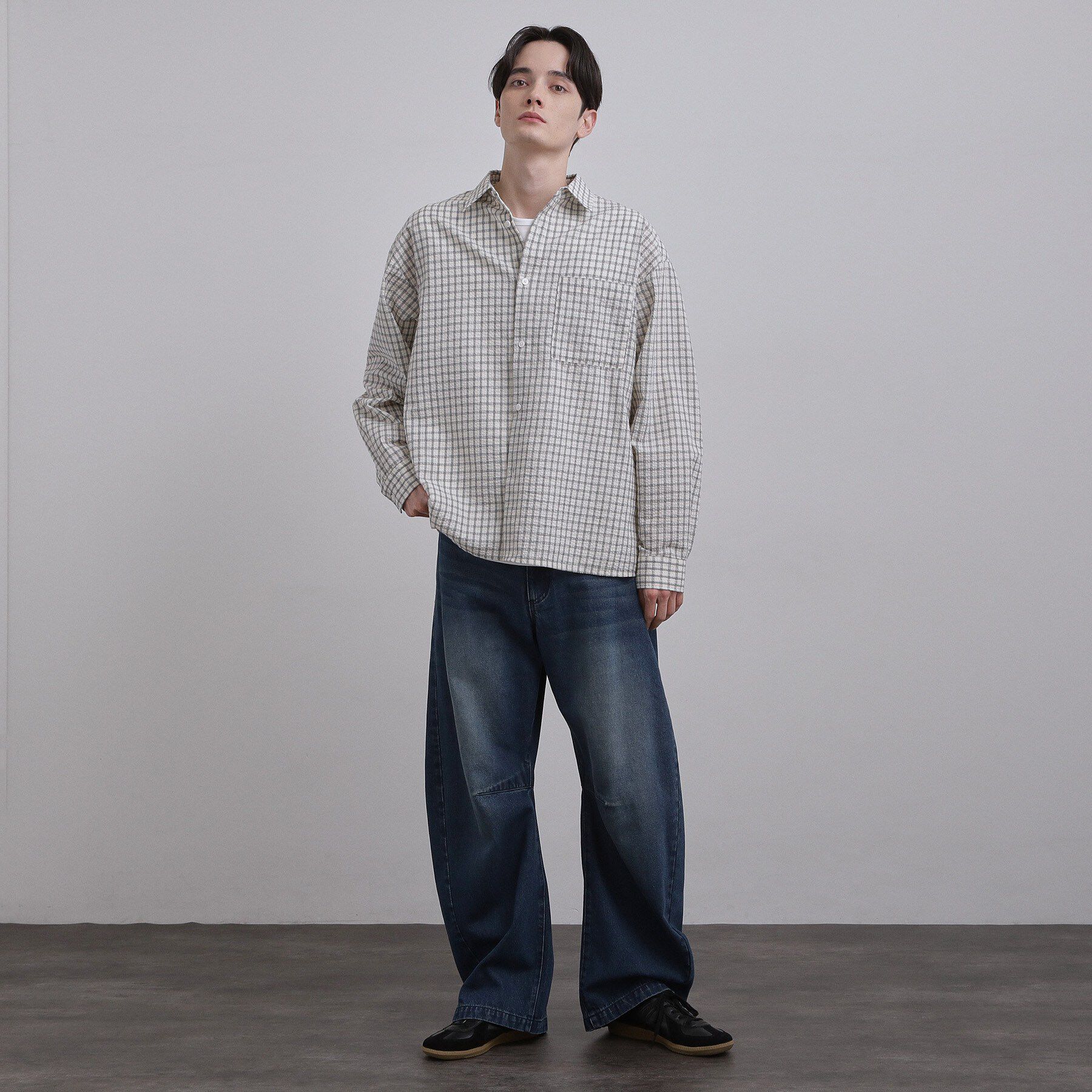 tk.TAKEO KIKUCHI「シアサッカーチェックシャツ」|シャツ・ブラウス|