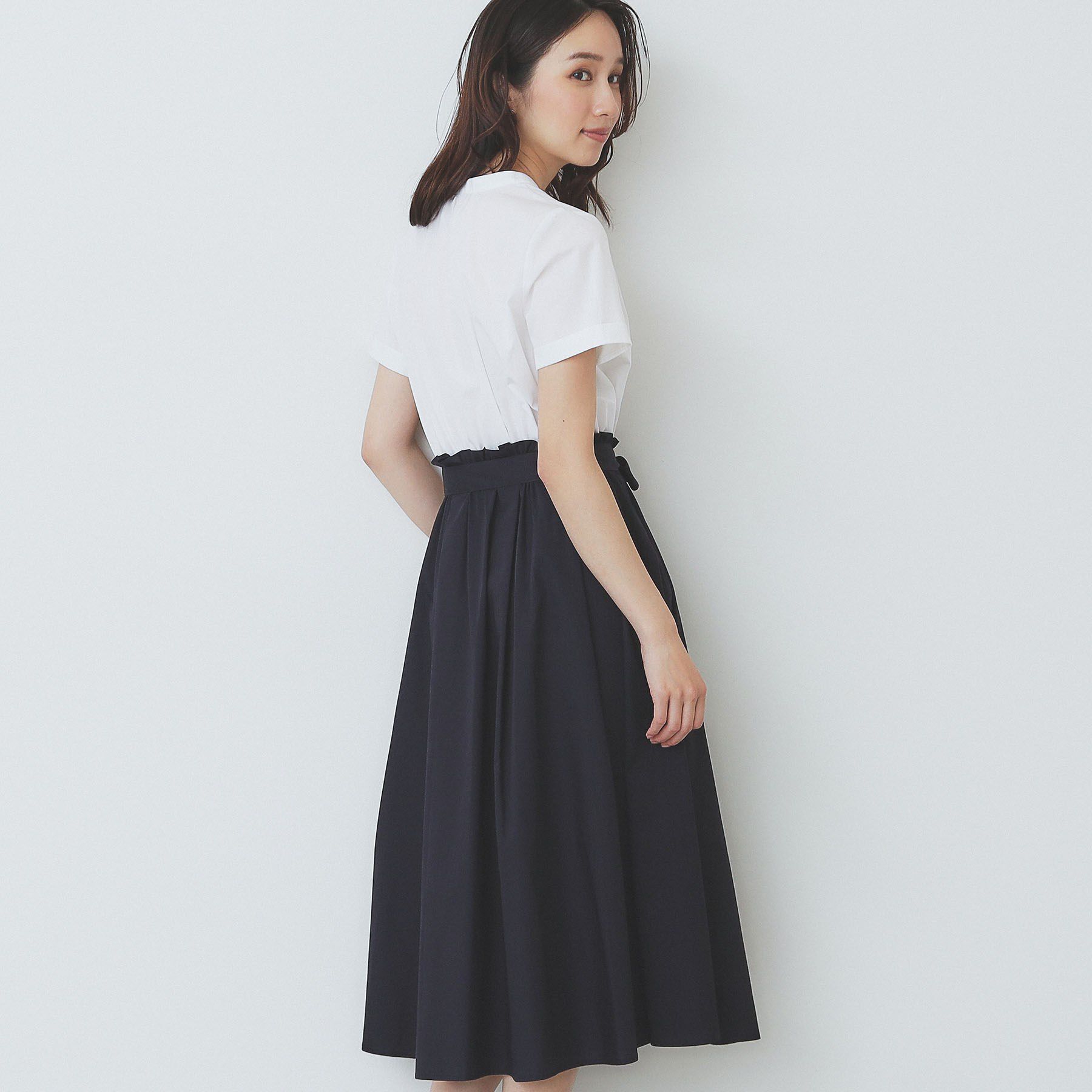 index「《andGIRL掲載》タックフレアワンピース【洗濯機洗い可/イージーアイロン】」|ワンピース|