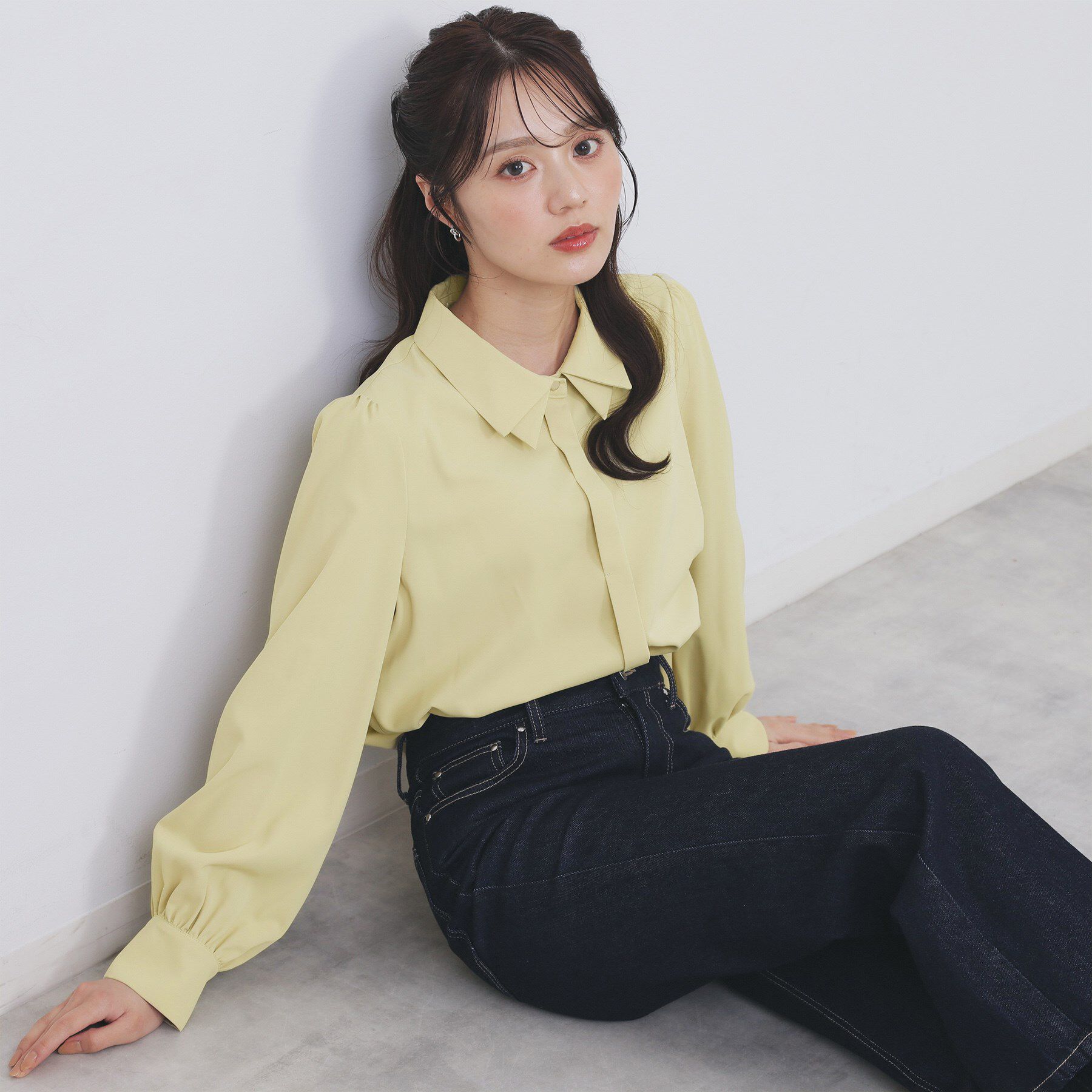 index「2枚衿ボウタイブラウス【洗濯機OK/防シワ/イージーアイロン】」|シャツ・ブラウス|