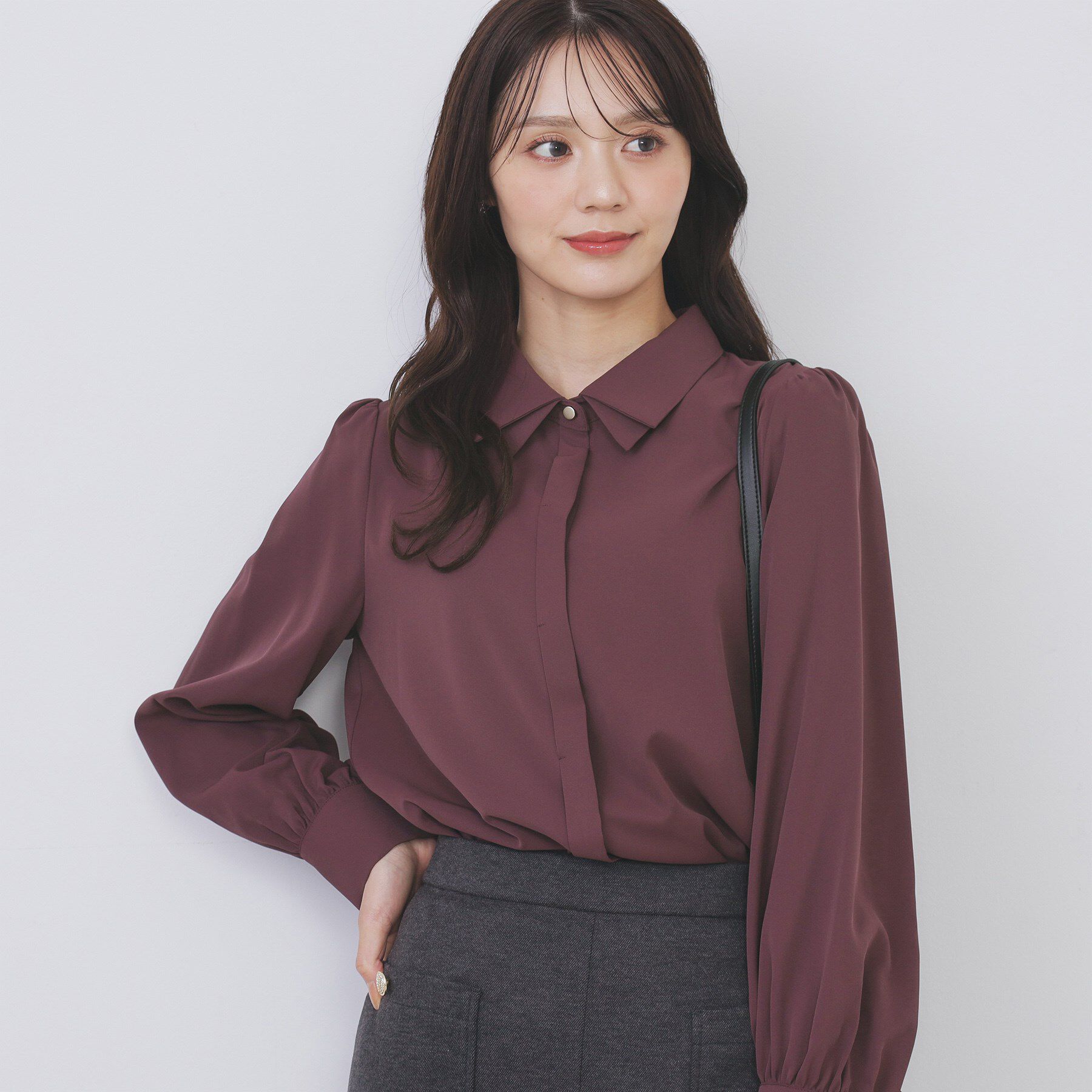 index「2枚衿ボウタイブラウス【洗濯機OK/防シワ/イージーアイロン】」|シャツ・ブラウス|