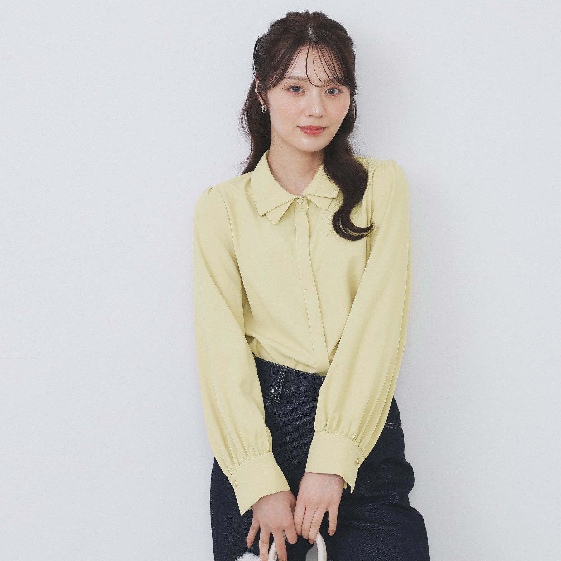 index「2枚衿ボウタイブラウス【洗濯機OK/防シワ/イージーアイロン】」|シャツ・ブラウス|