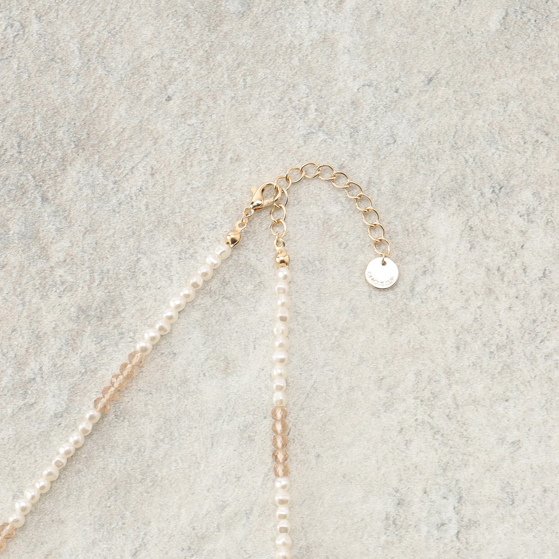 OPAQUE.CLIP「ガラスビーズネックレス」|ネックレス|