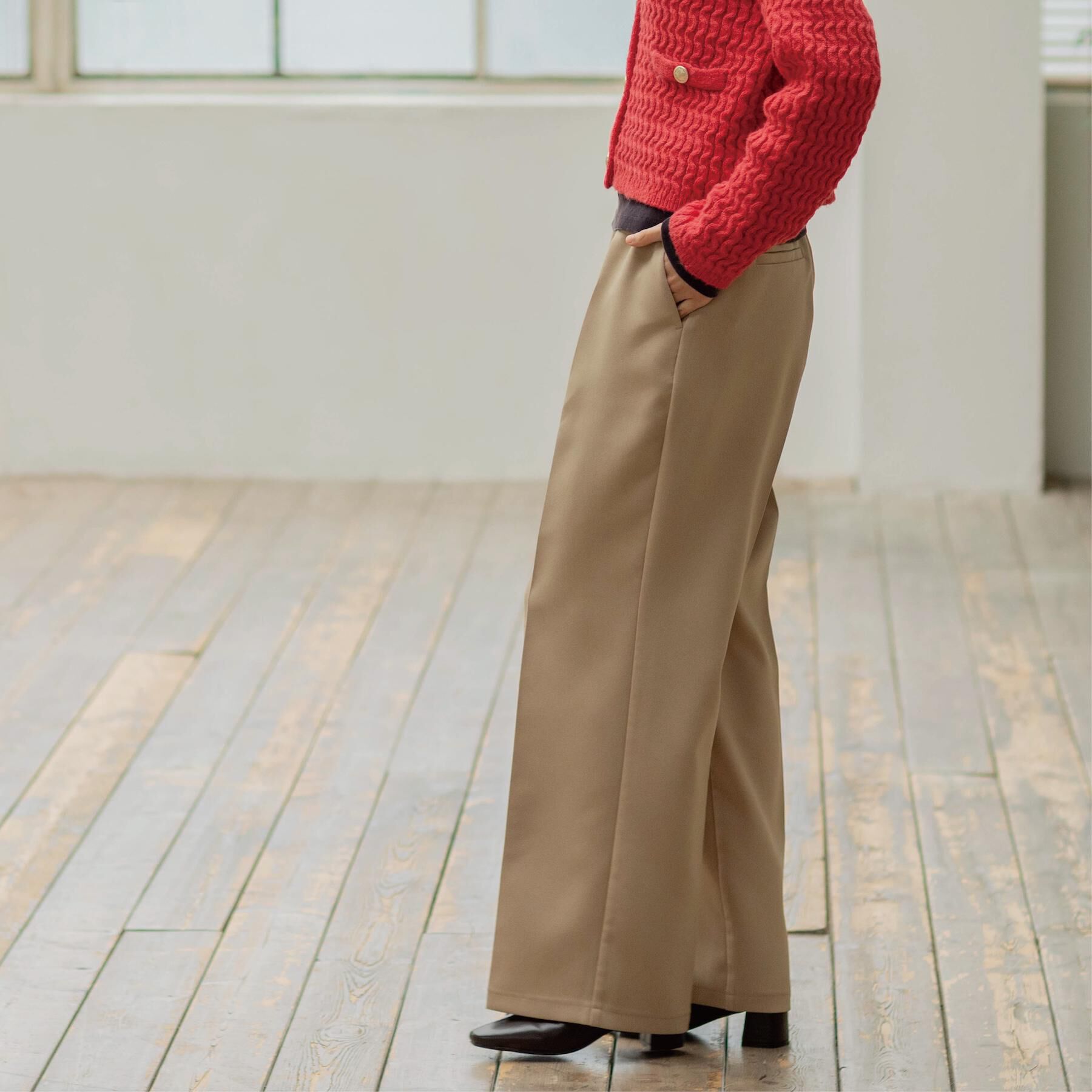 OPAQUE.CLIP「イージーワイドパンツ【洗濯機OK】」|その他|