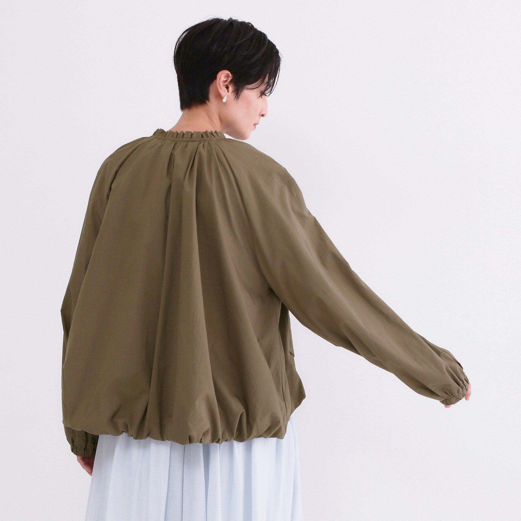 OPAQUE.CLIP「撥水 裾バルーンブルゾン【洗濯機OK】」|ブルゾン・スタジャン|