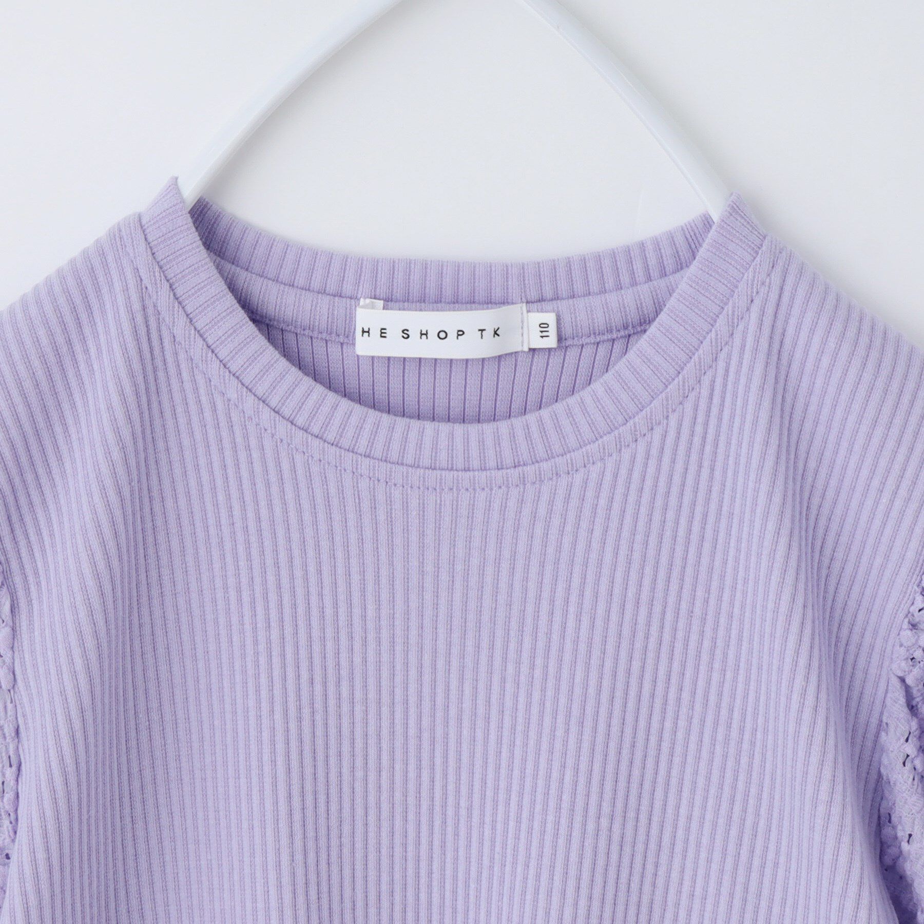 THE SHOP TK「【100-150】バルーンスリーブ半袖プルオーバー/洗濯機OK」|Tシャツ・カットソー|