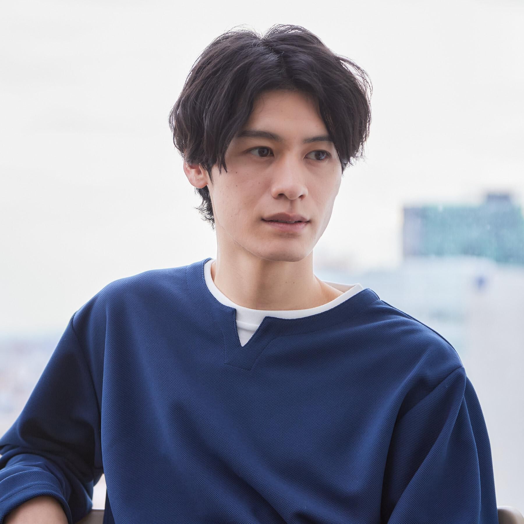 THE SHOP TK「【1枚で手抜きに見えない】キーネック フェイクレイヤード長袖Tシャツ」|Tシャツ・カットソー|