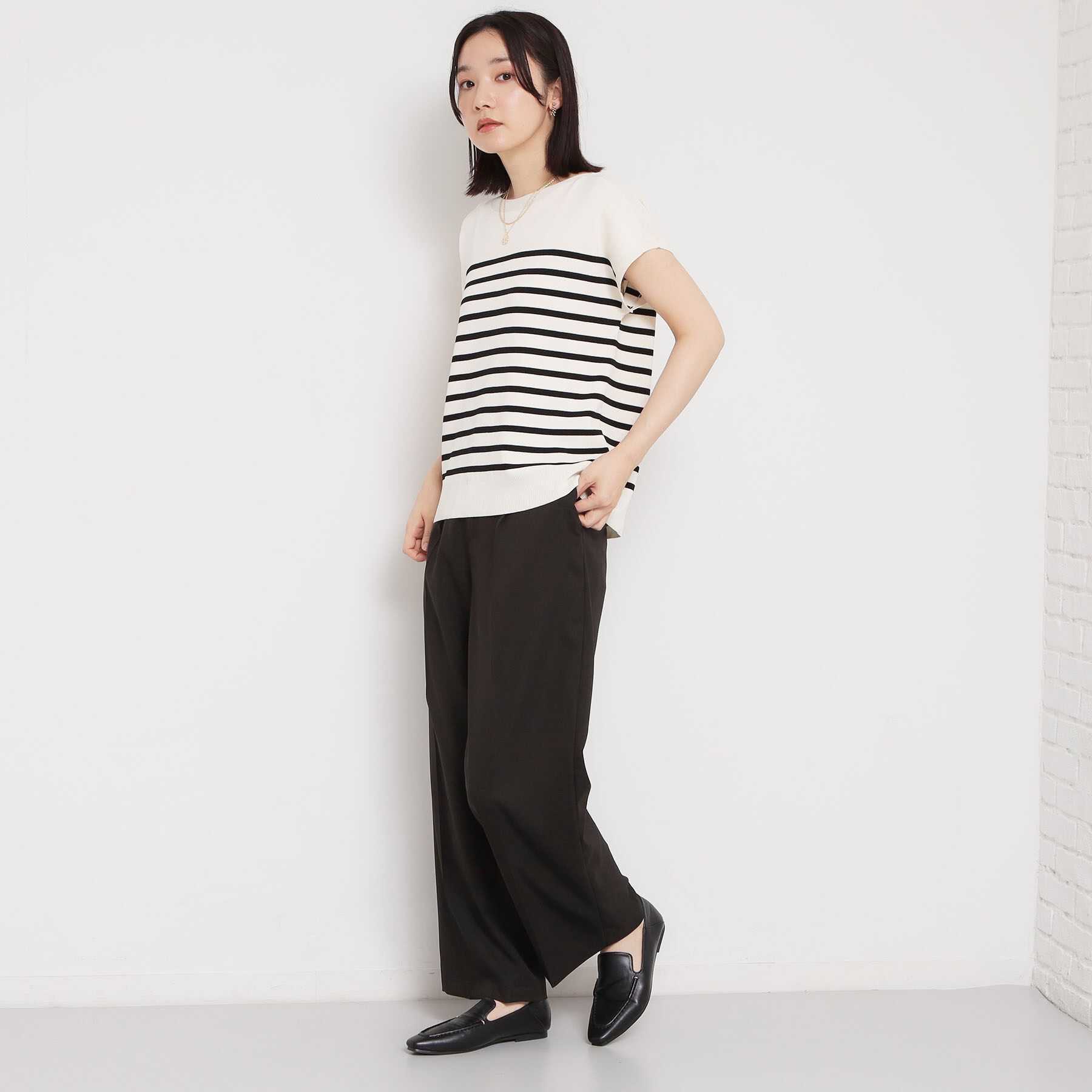 THE SHOP TK「【洗える】 麻調ワイドパンツ」|その他|