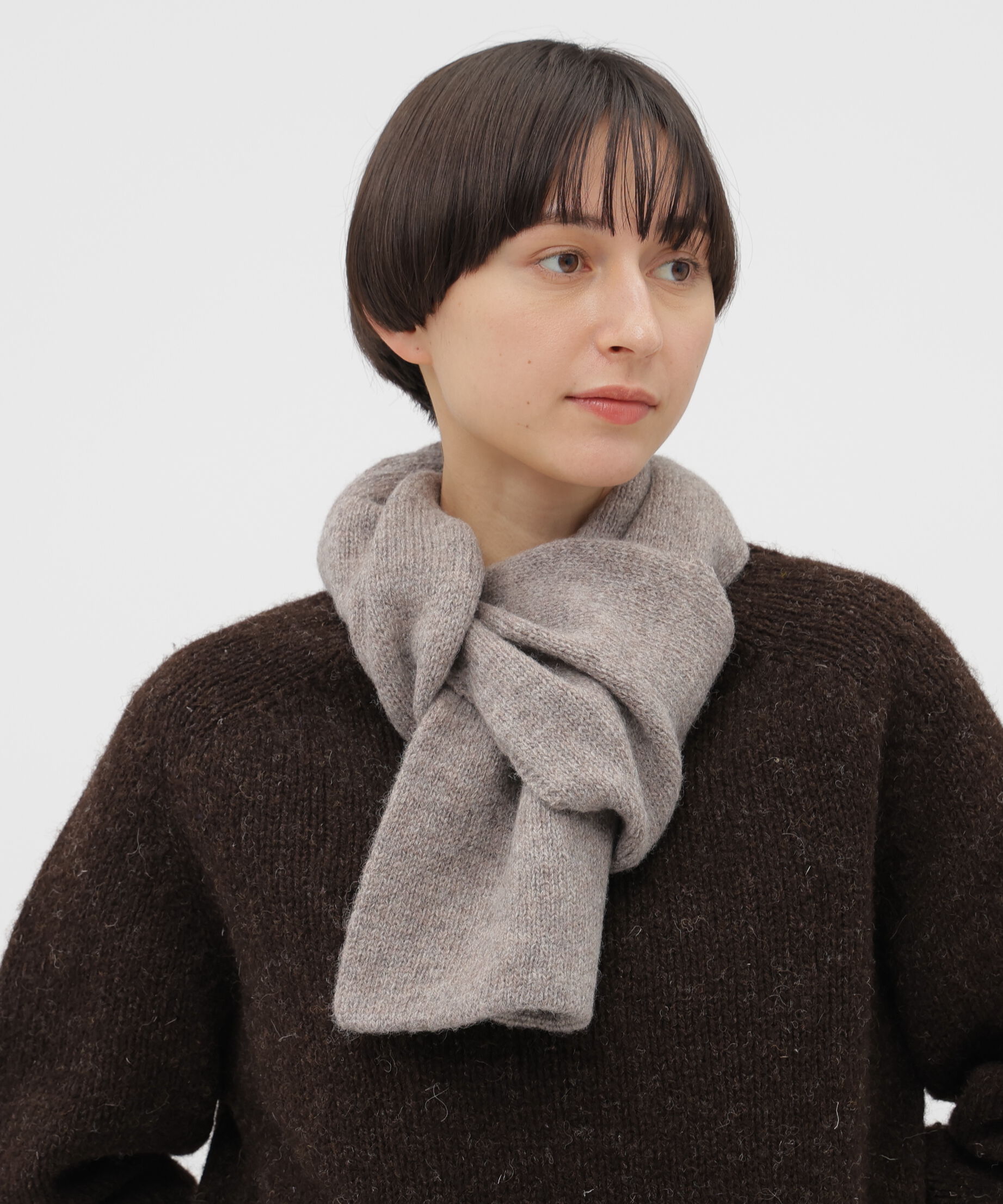 MHL.「DRY WOOL」|バンダナ・スカーフ|