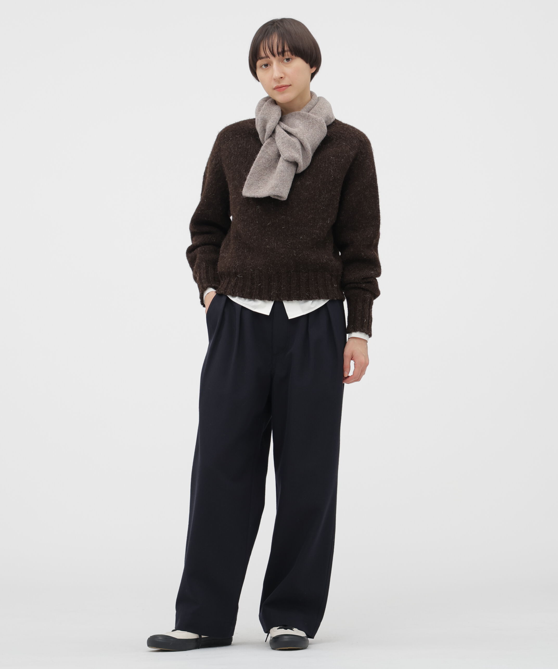 MHL.「DRY WOOL」|バンダナ・スカーフ|