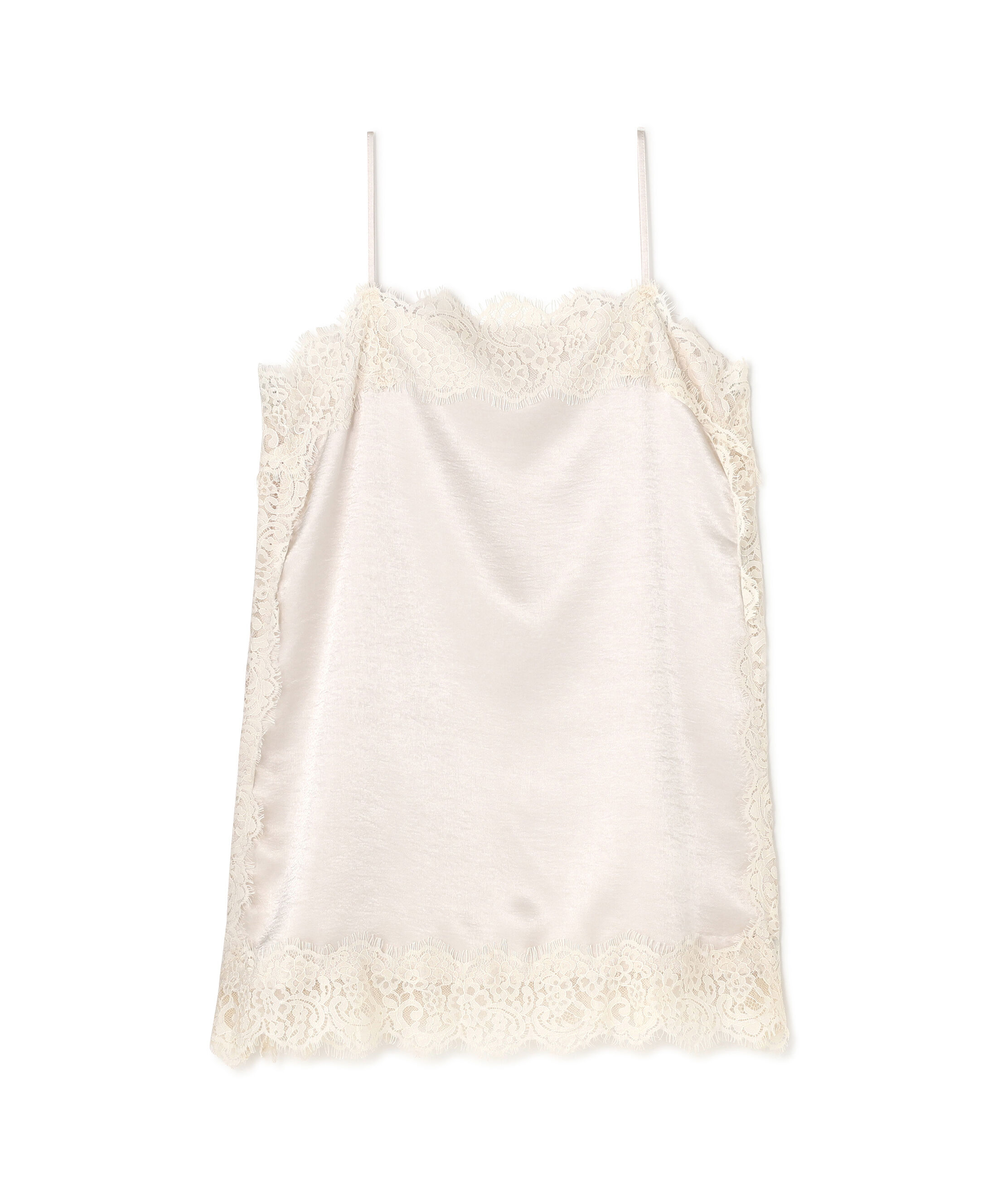 「〈N.〉サテンレースキャミソール」|シャツ・ブラウス|