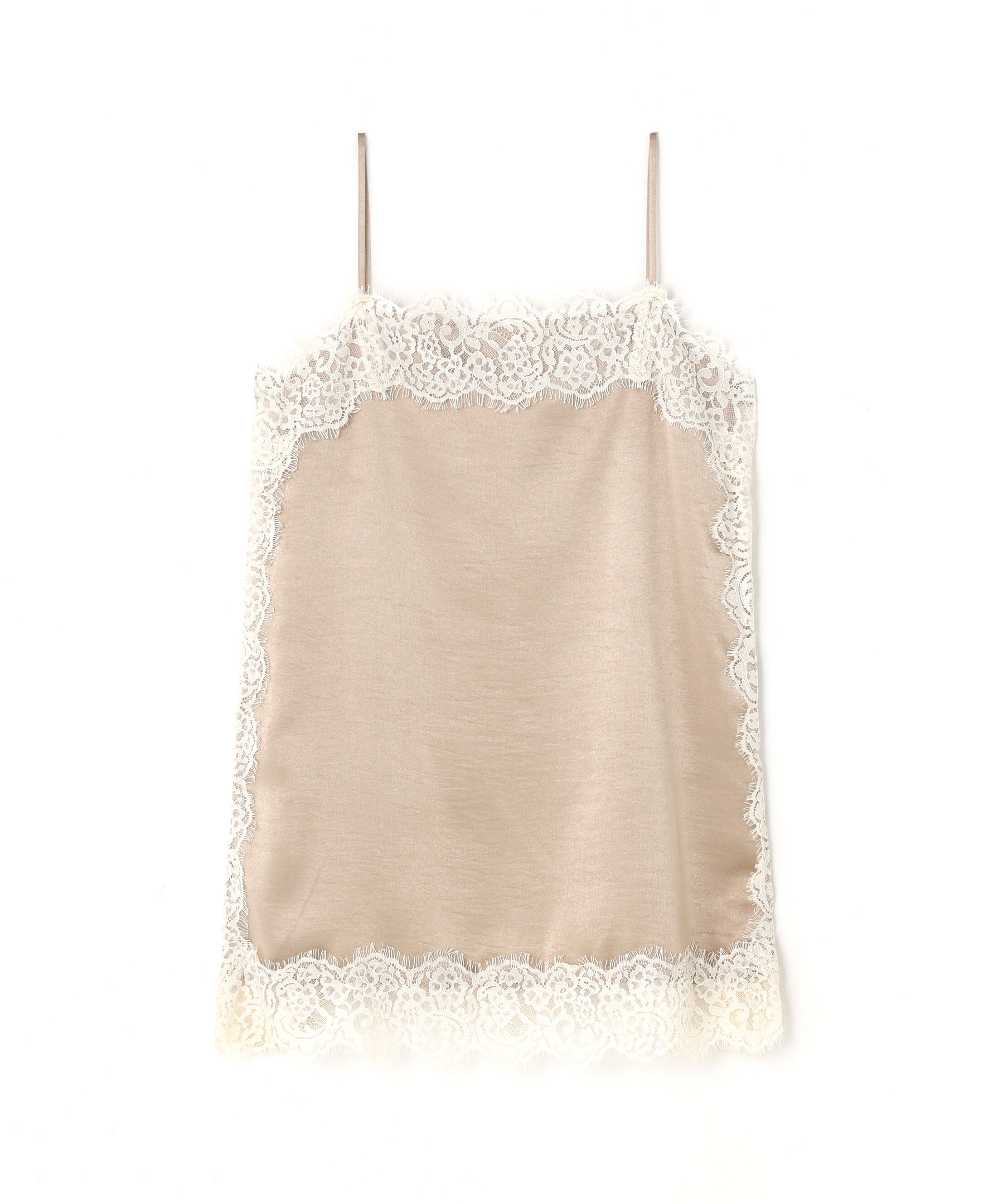  「〈N.〉サテンレースキャミソール」|シャツ・ブラウス|