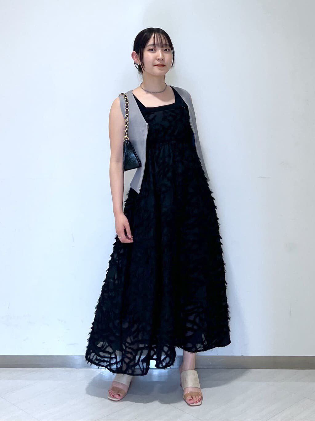  「フロントジップニットタンクトップ」|ニット・セーター|