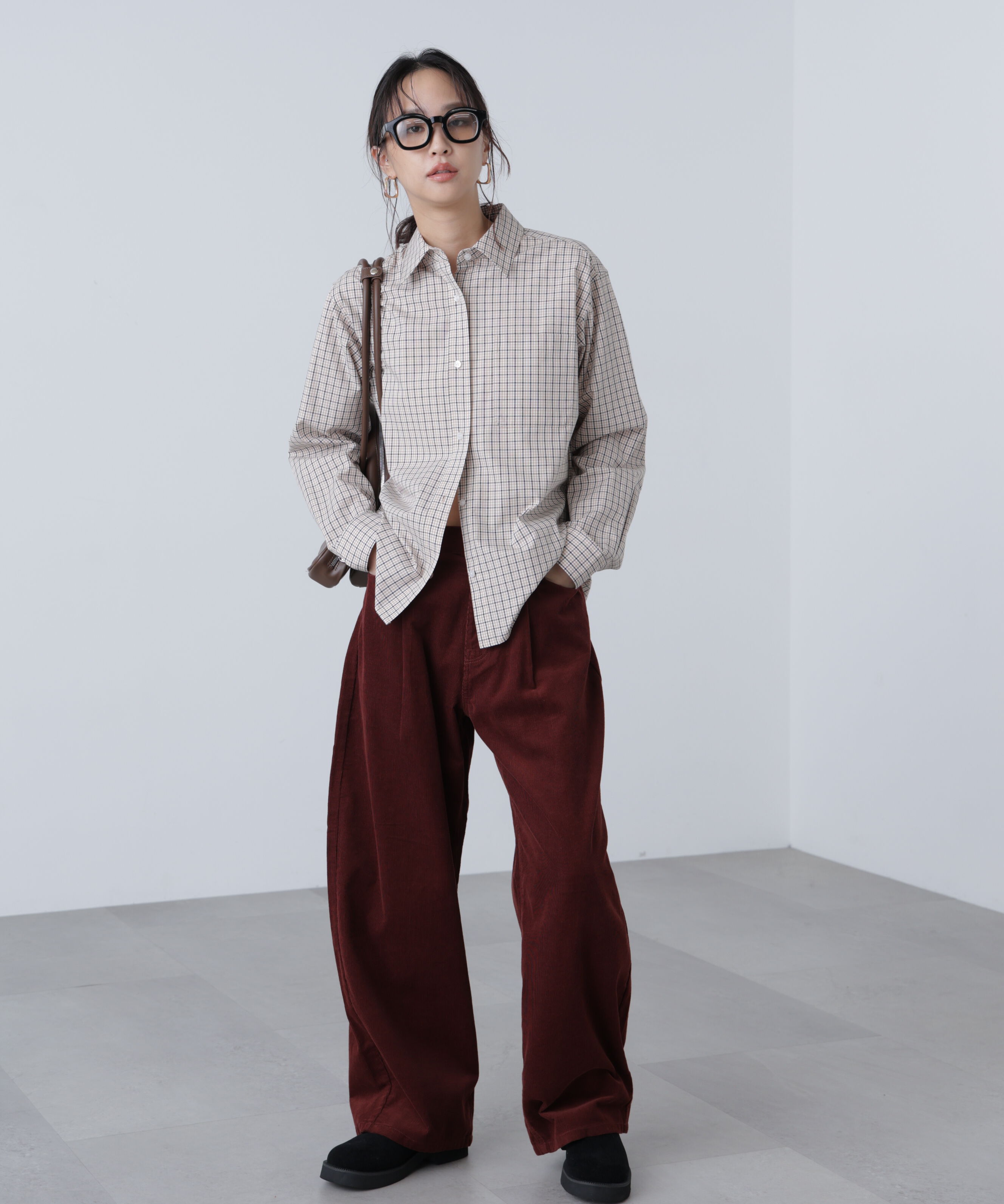  「タータンチェックレギュラーサイズシャツ」|シャツ・ブラウス|