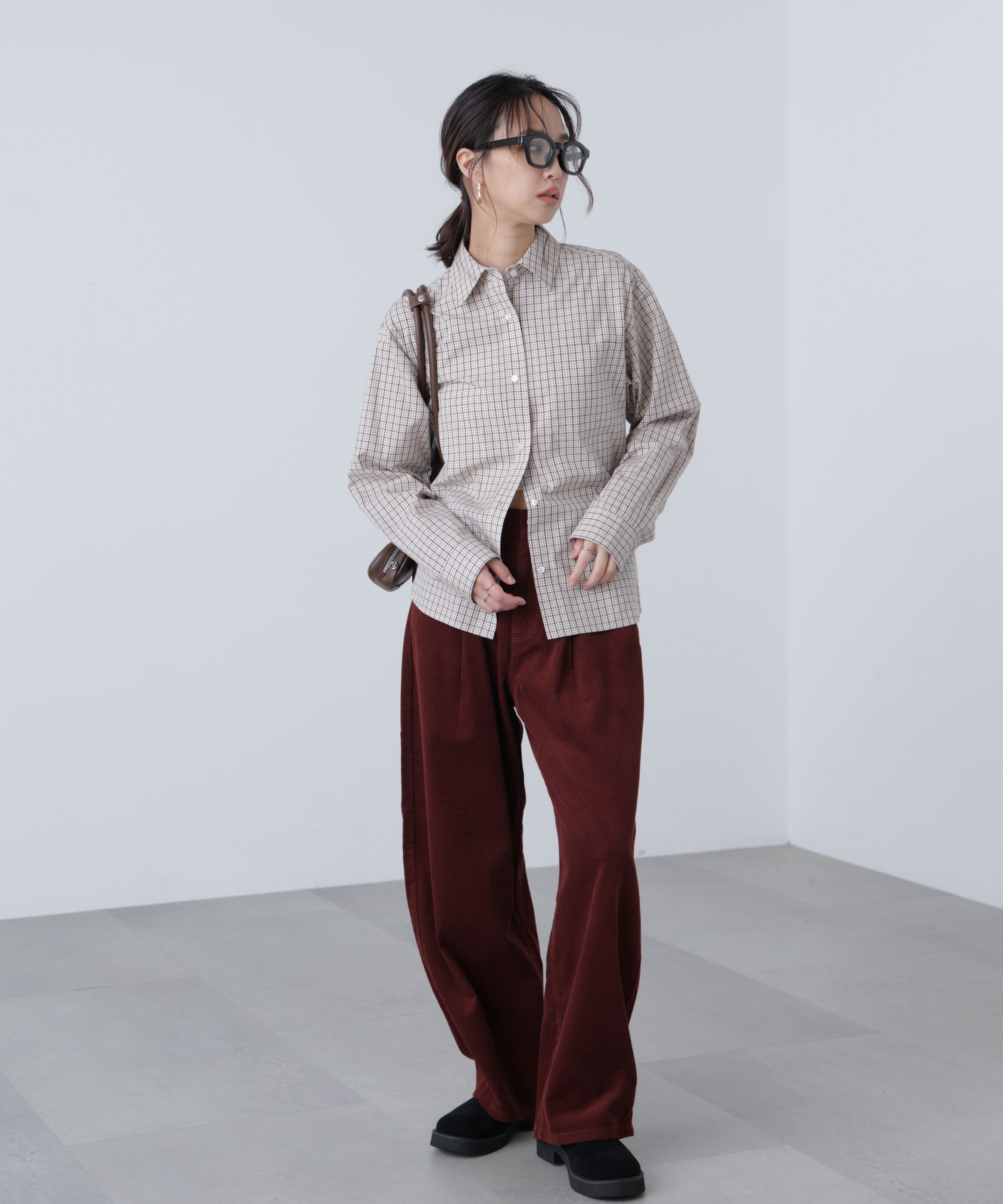  「タータンチェックレギュラーサイズシャツ」|シャツ・ブラウス|